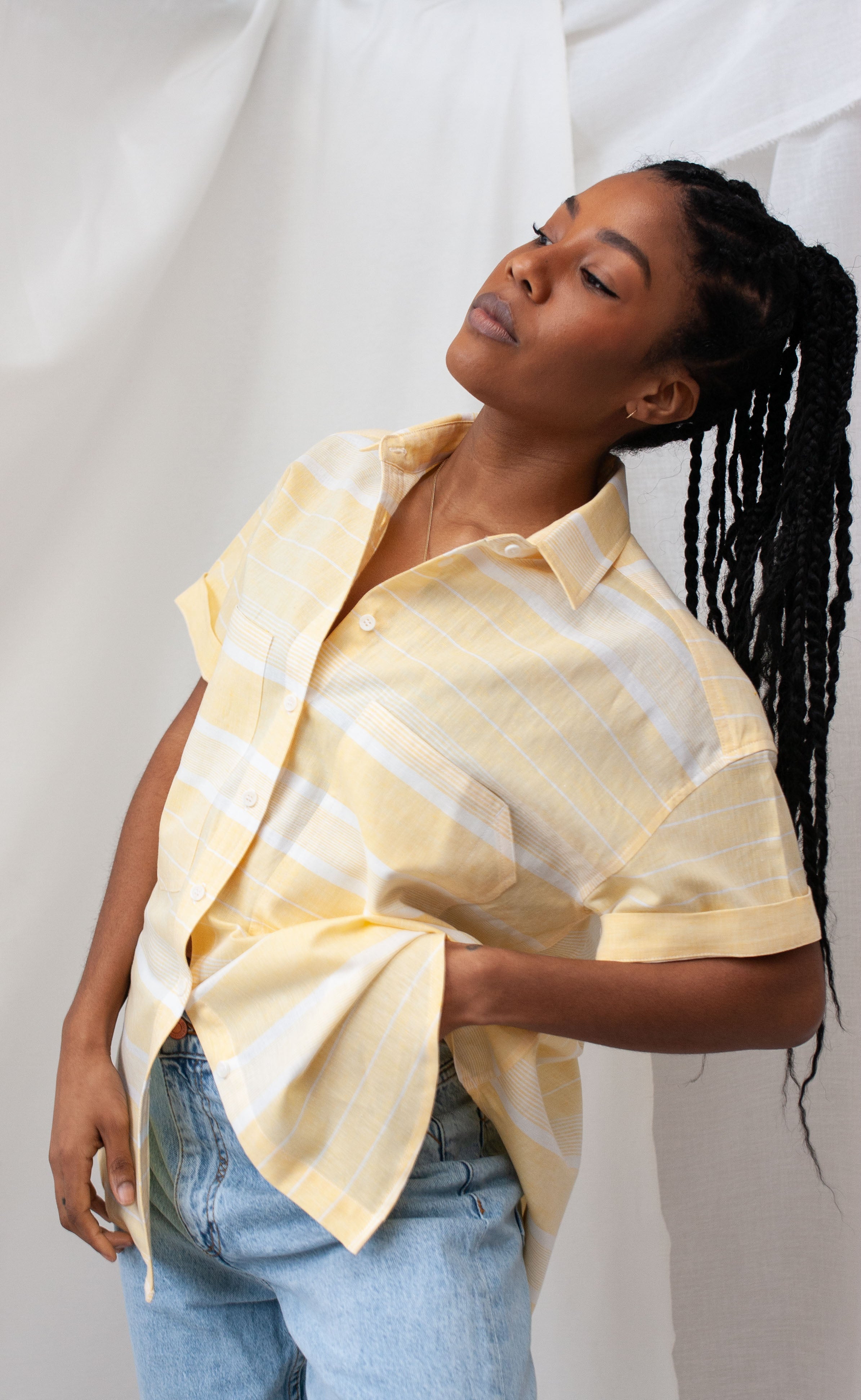 The Cruiser - Oversized Fit Women's Linen Button-Up shirt – Power Of My  People