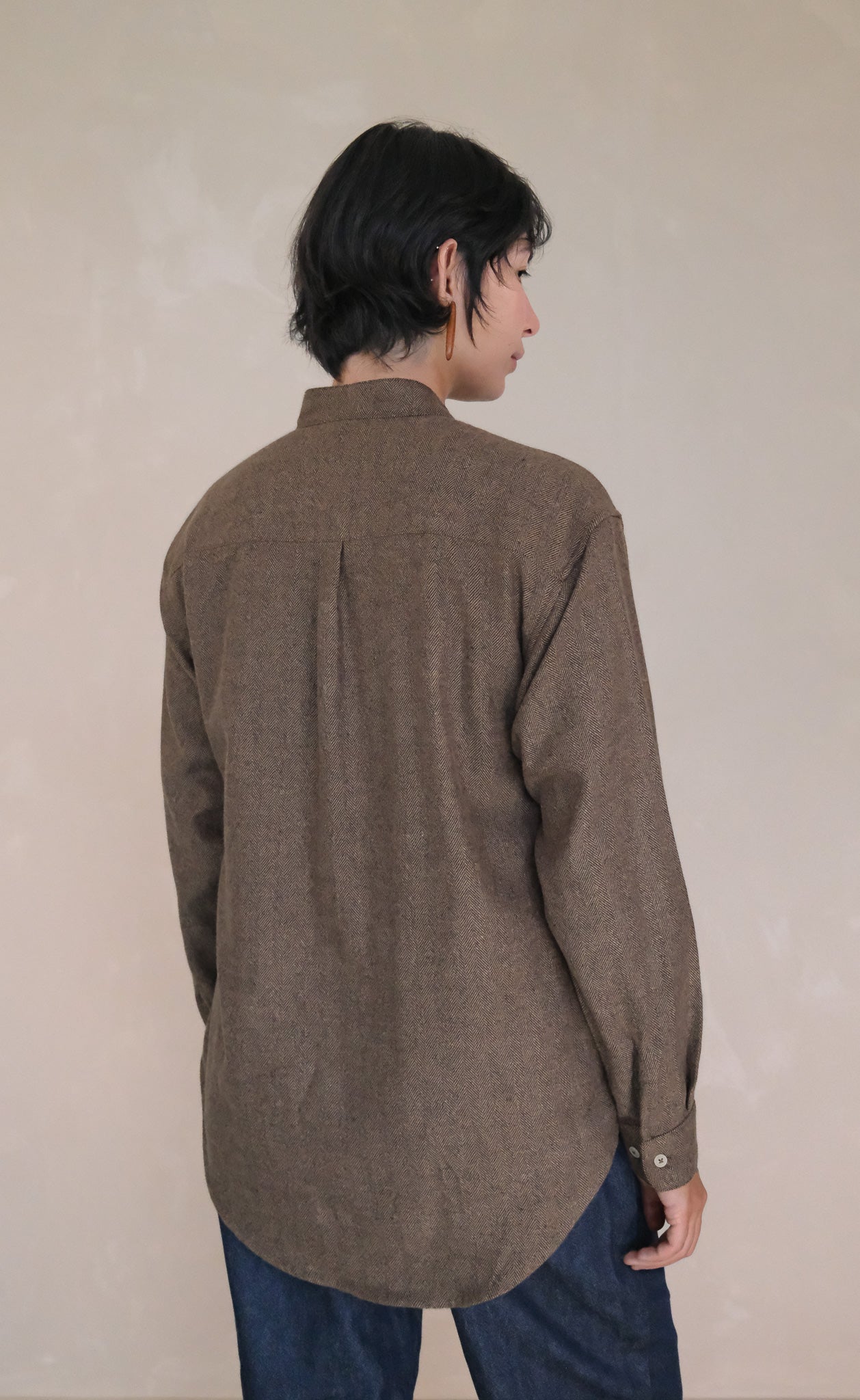 The Herdsman - Made In Canada - Wayward Fit Tunic - Brown Twill Flannel
