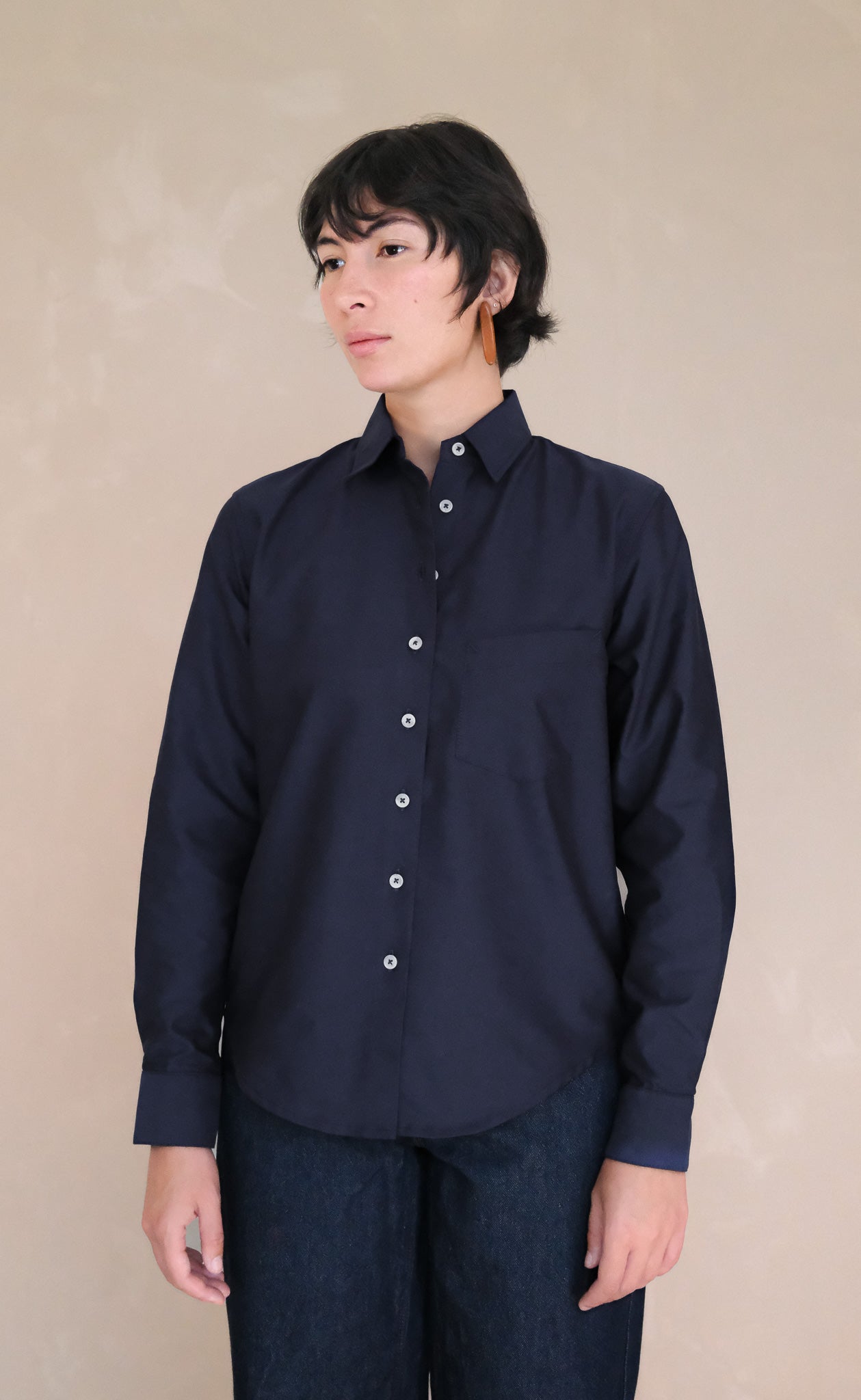 The Tailor - Proper Fit - Navy Oxford