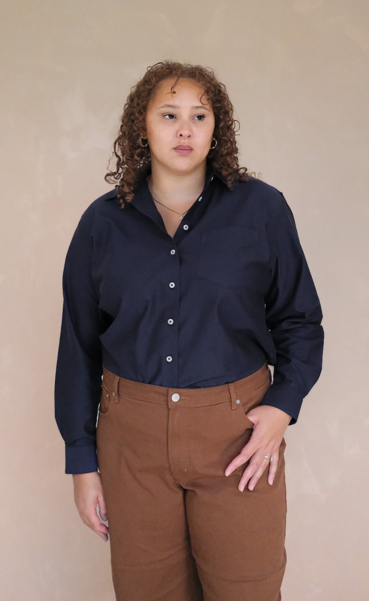 The Tailor - Proper Fit - Navy Oxford