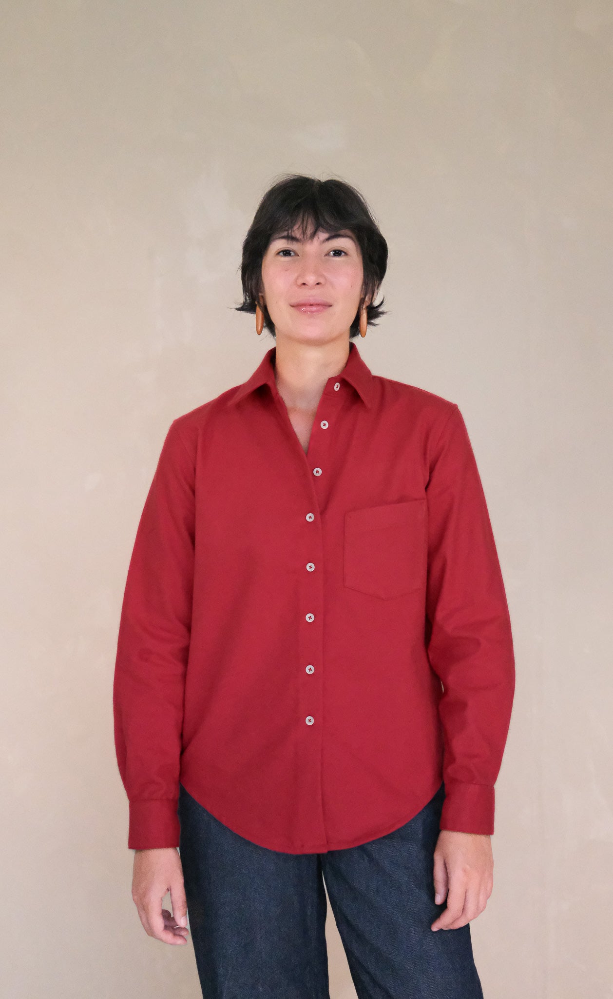 The Voyager - Made In Canada - Proper Fit - Crimson Heavy Flannel