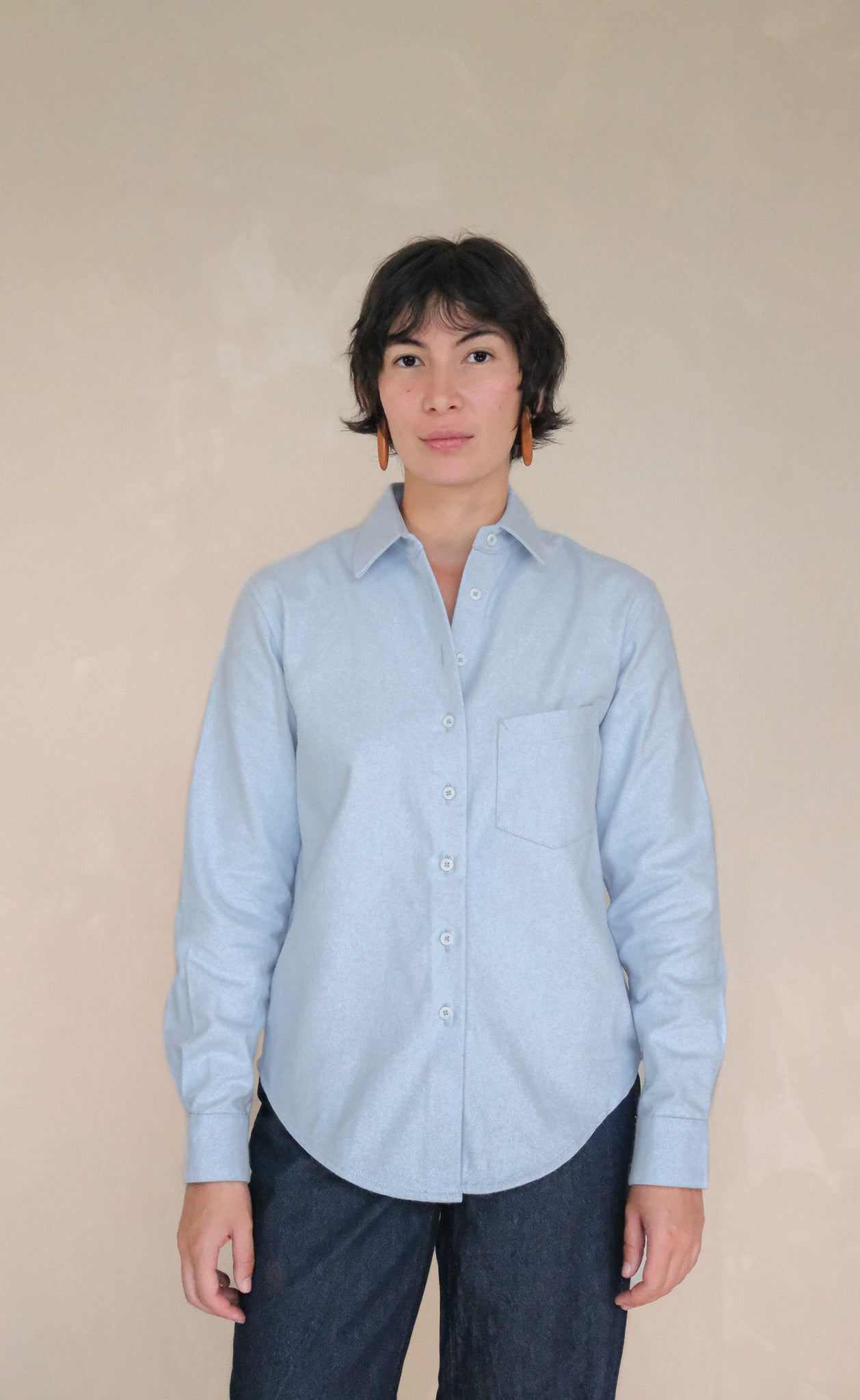 The Voyager - Made In Canada - Proper Fit - Cloud Blue Flannel