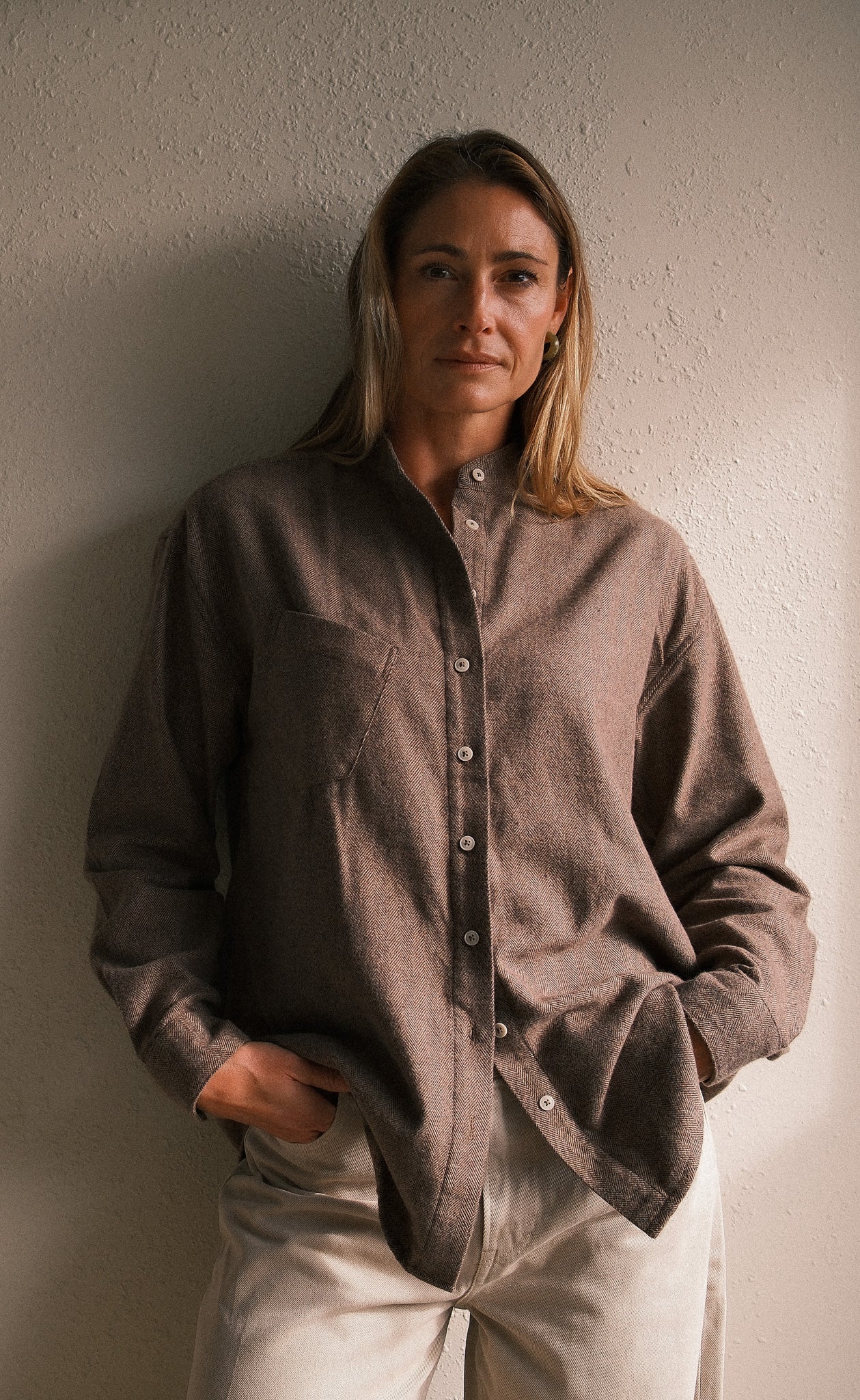The Herdsman - Made In Canada - Wayward Fit Tunic - Brown Twill Flannel