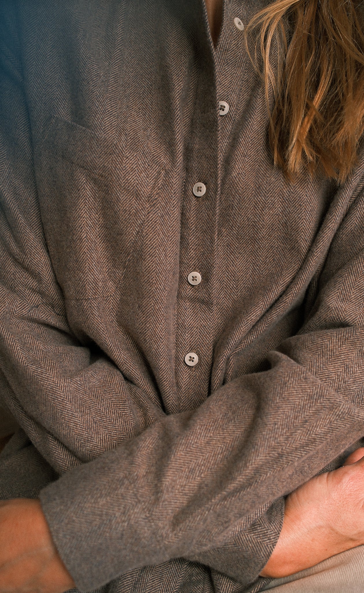 The Herdsman - Made In Canada - Wayward Fit Tunic - Brown Twill Flannel