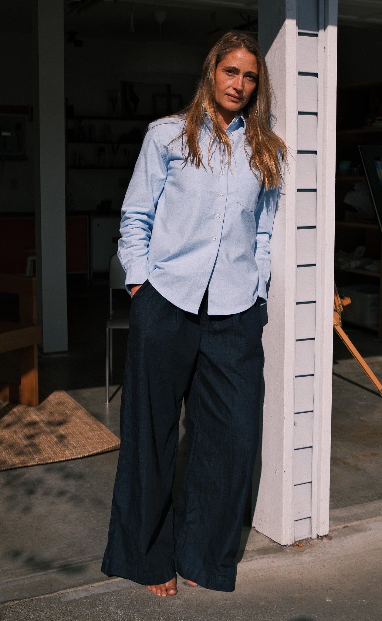 The Voyager - Made In Canada - Proper Fit - Cloud Blue Flannel