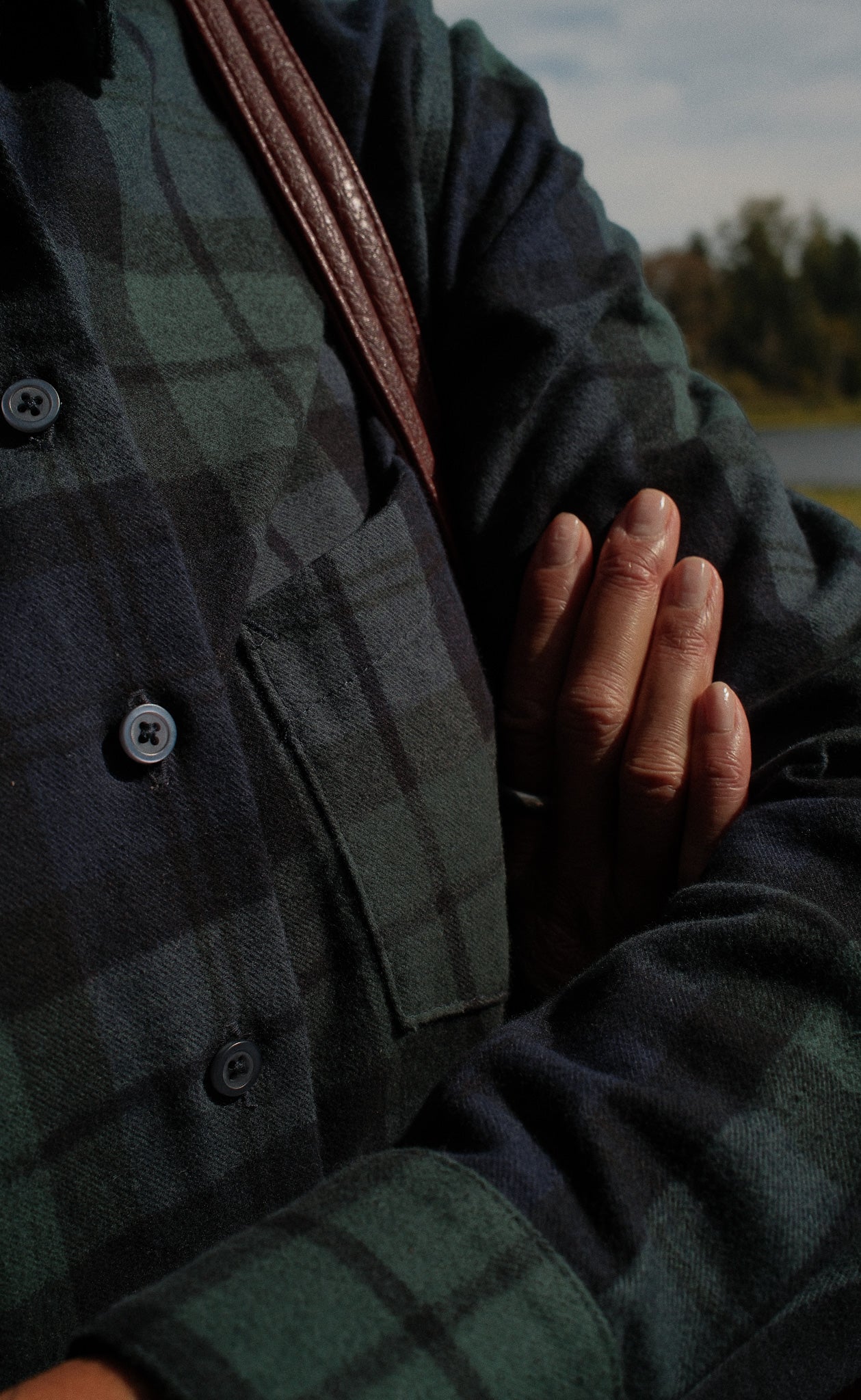 The Voyager - Proper Fit - Blue & Green Plaid Heavy Flannel