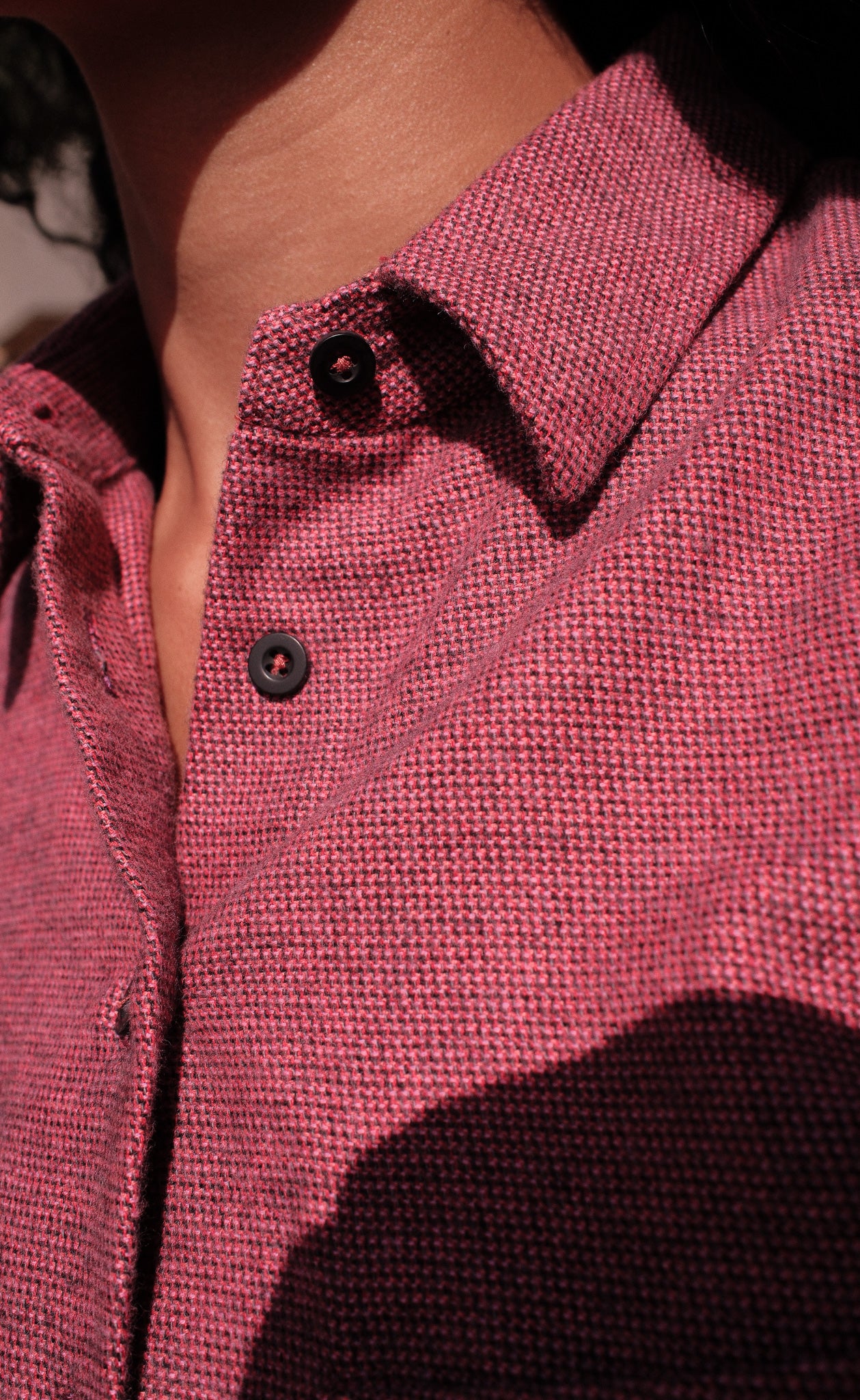 The Observer - Proper Fit - Mulberry Melange Flannel