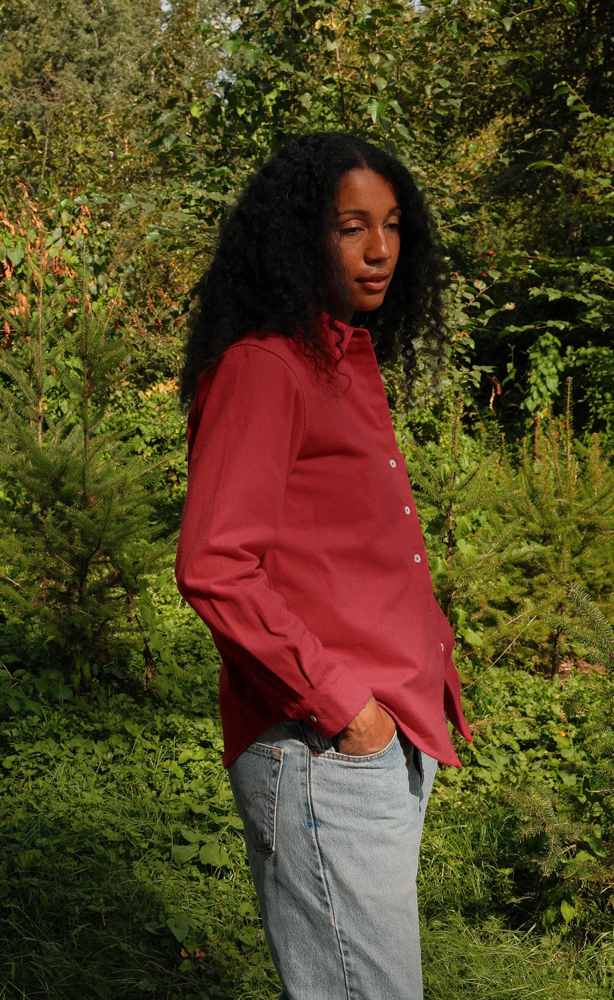 The Voyager - Made In Canada - Proper Fit - Crimson Heavy Flannel