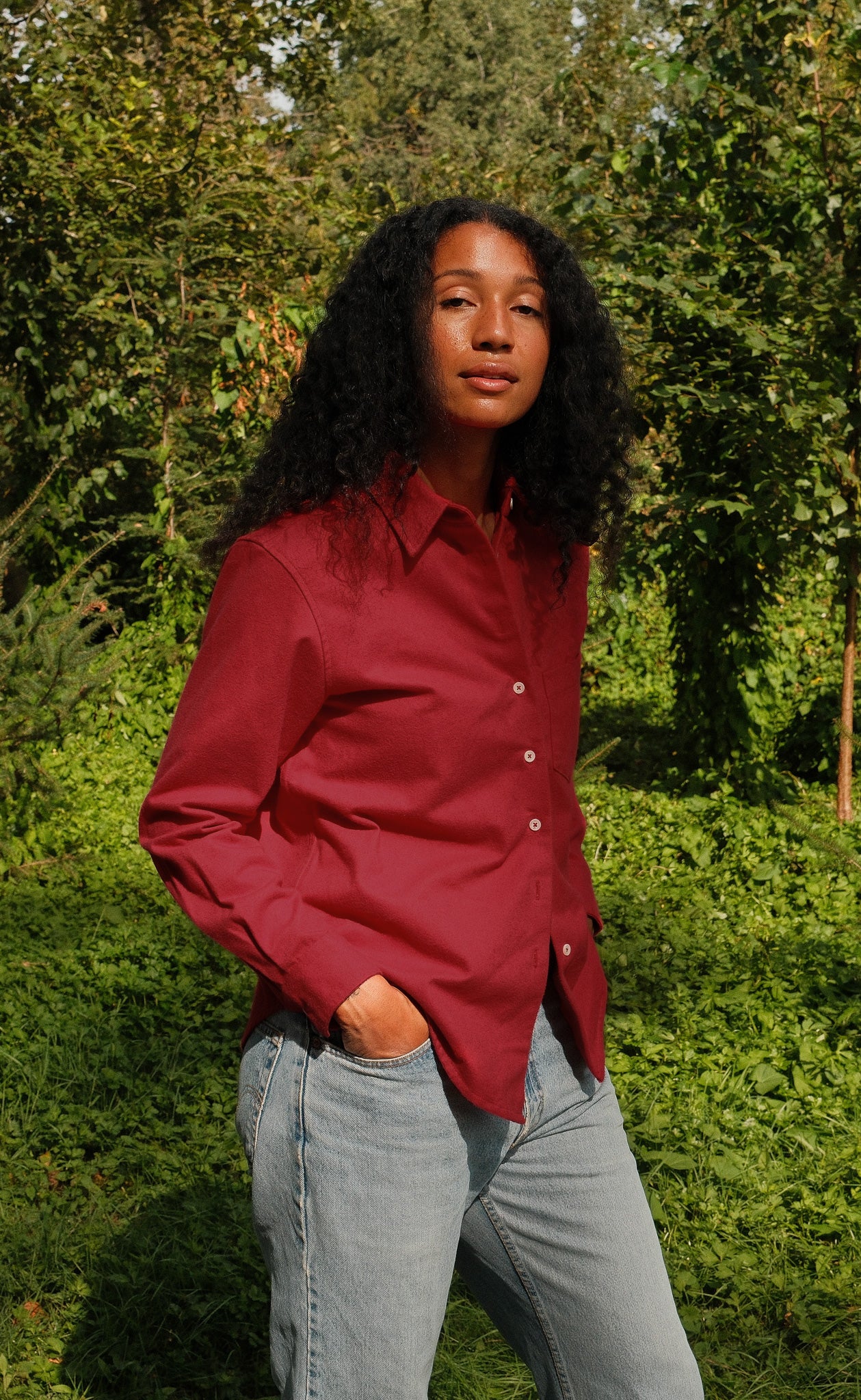 The Voyager - Made In Canada - Proper Fit - Crimson Heavy Flannel