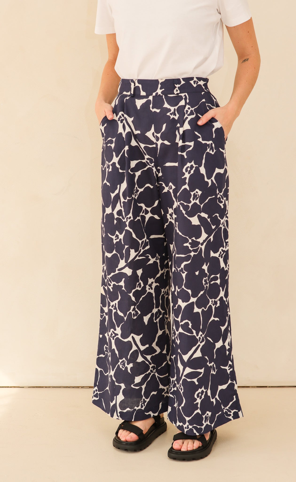 The Maximalist - Long Pants - Linen Cotton Blend