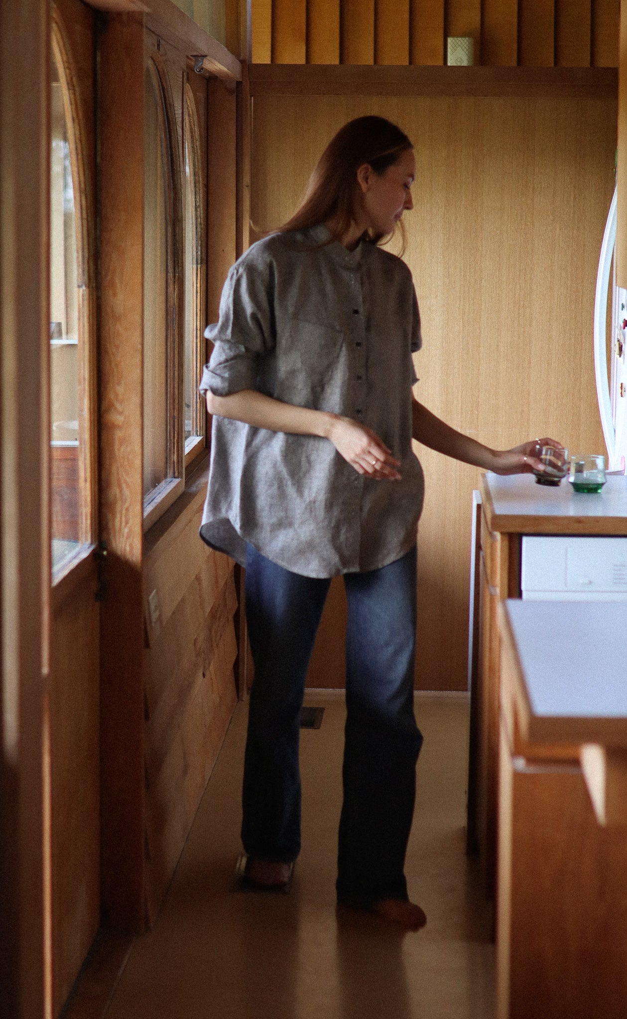 The Painter - Wayward Fit Tunic - Melange Linen