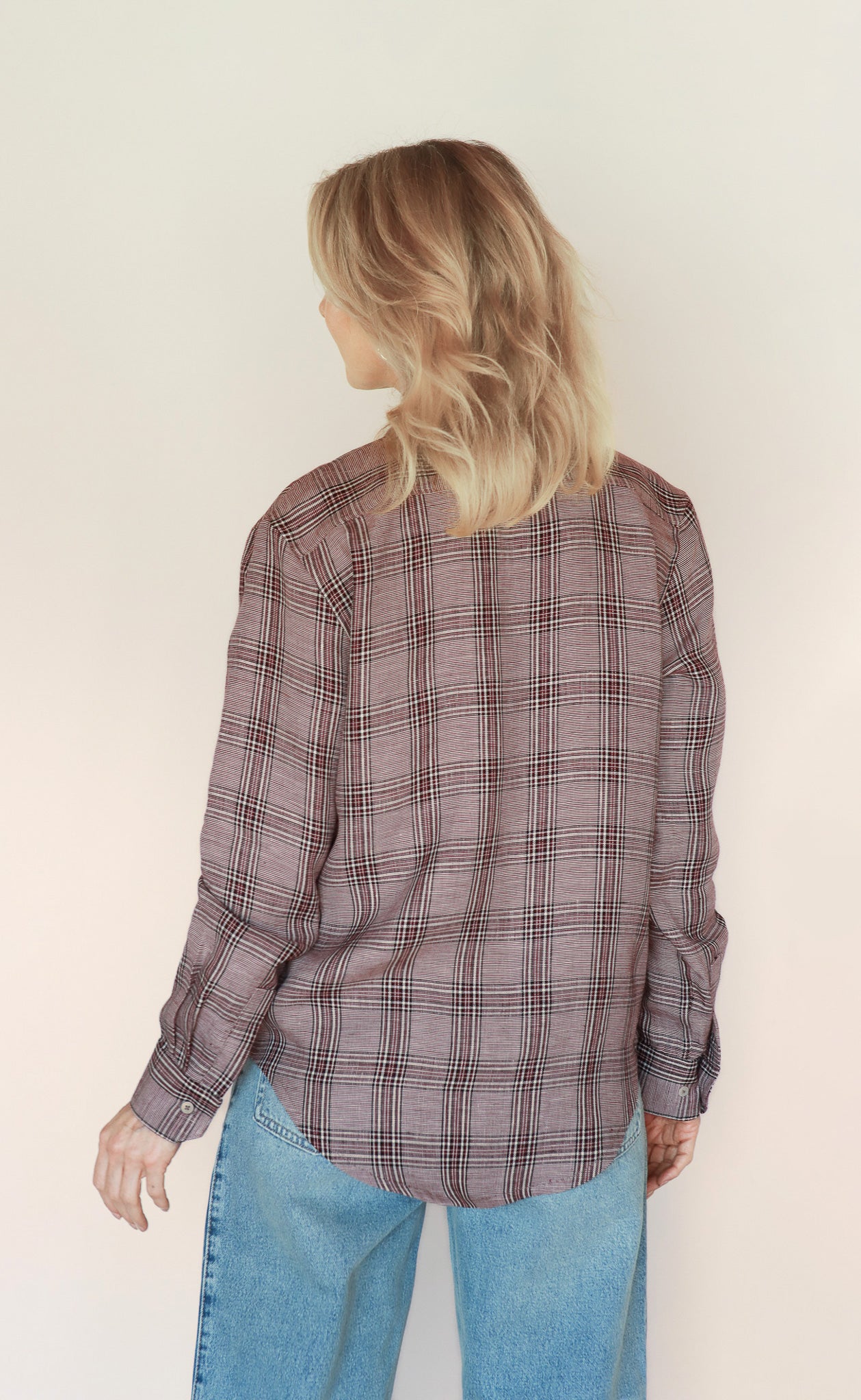 The Sommelière - Proper Fit - Burgundy + Black Plaid