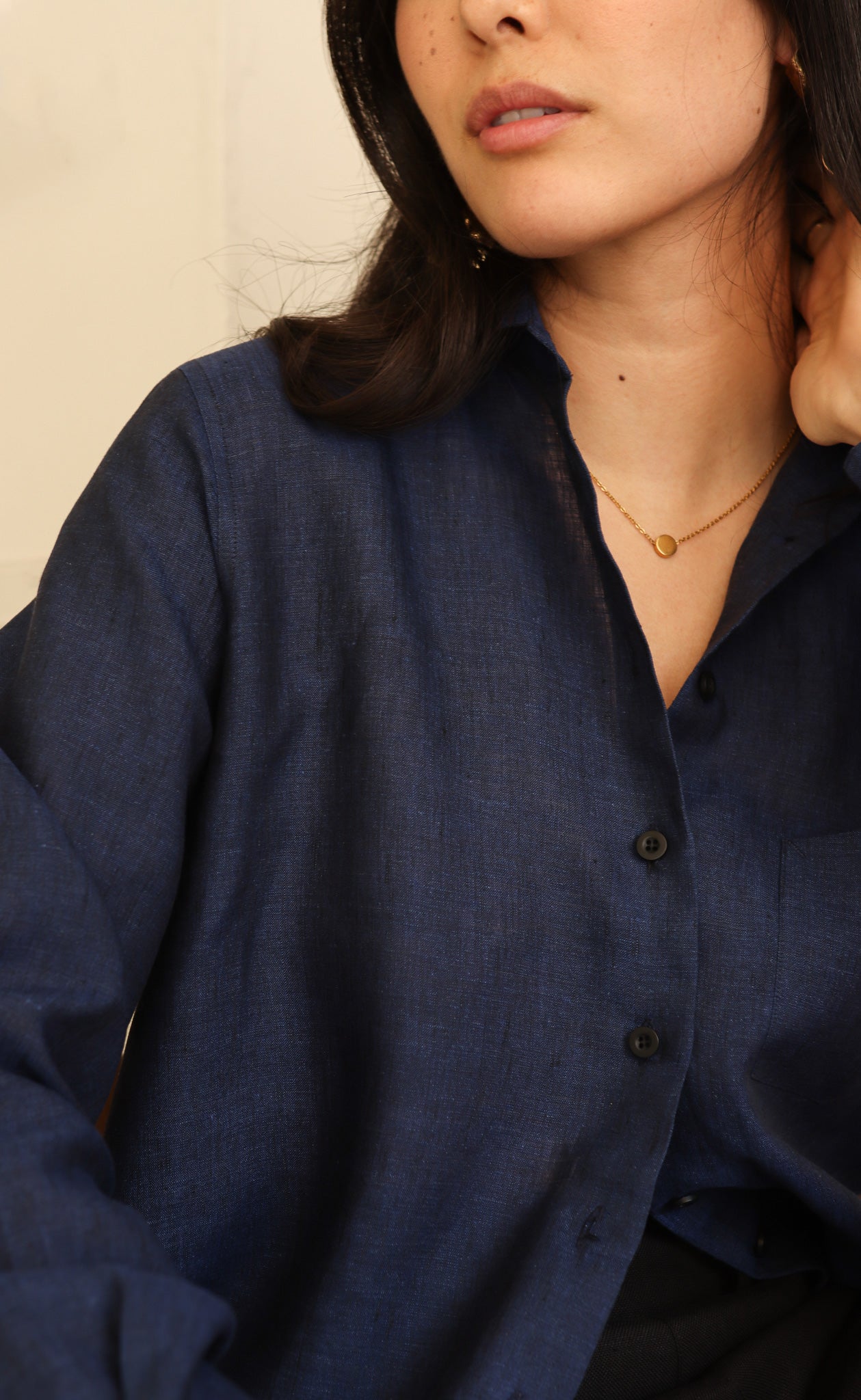 The Friend - Proper Fit - Deep Navy 100% Linen