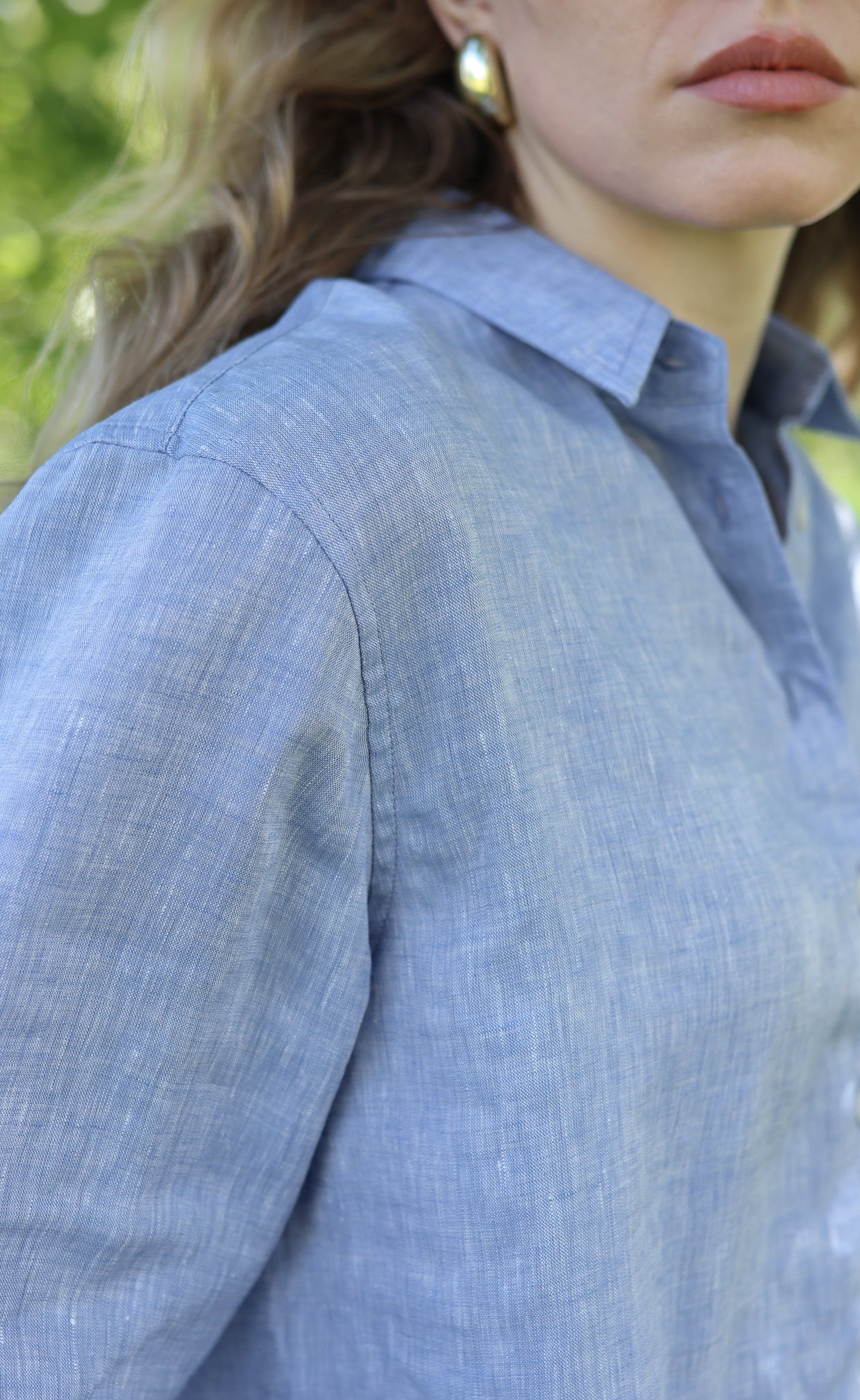 The Friend - Proper Fit - Heather Indigo 100% Linen