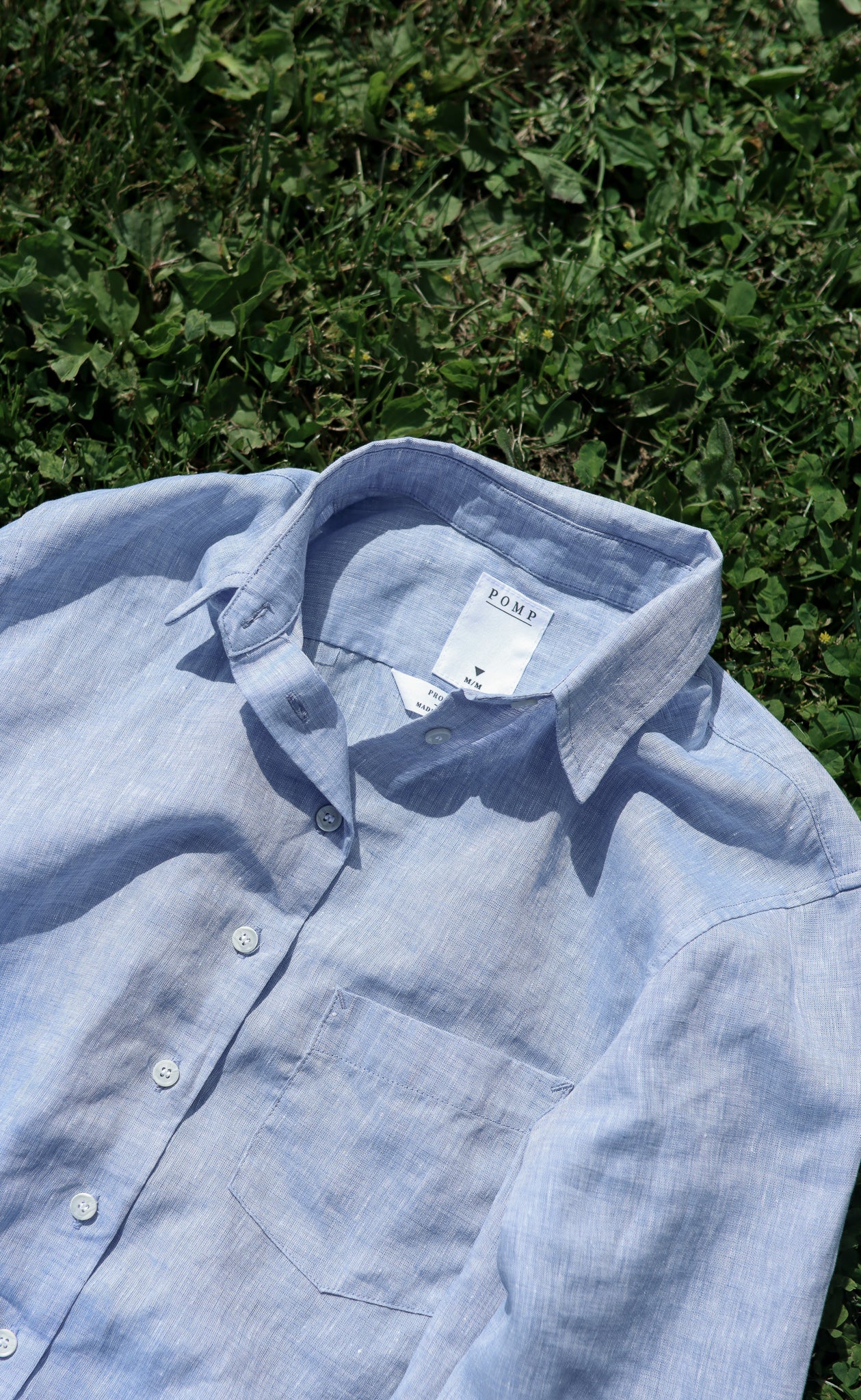 The Friend - Proper Fit - Heather Indigo 100% Linen