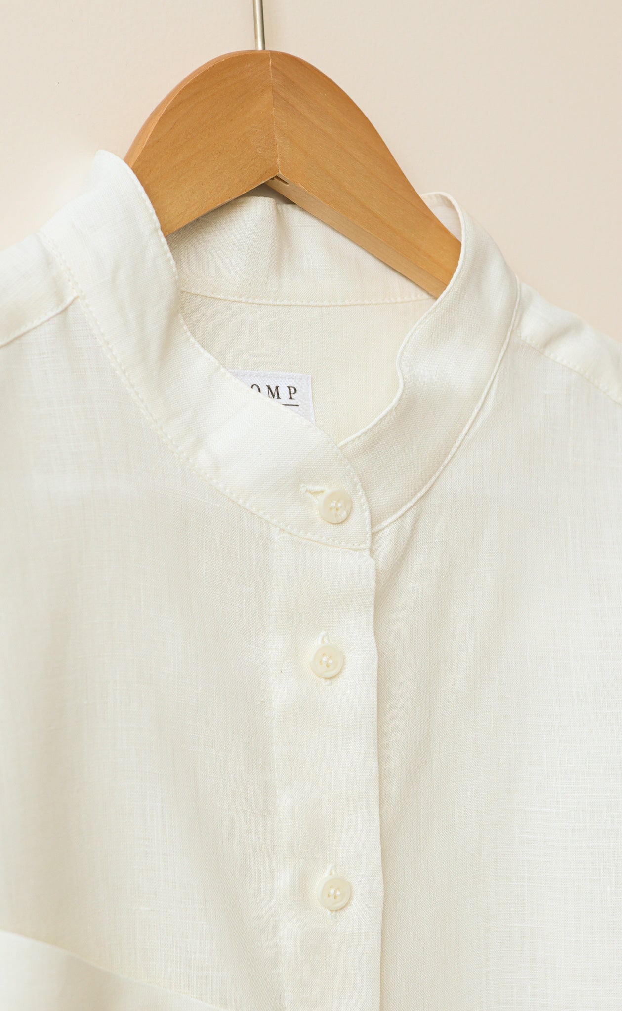 The Friend - Wayward Fit Tunic - Cream 100% Linen