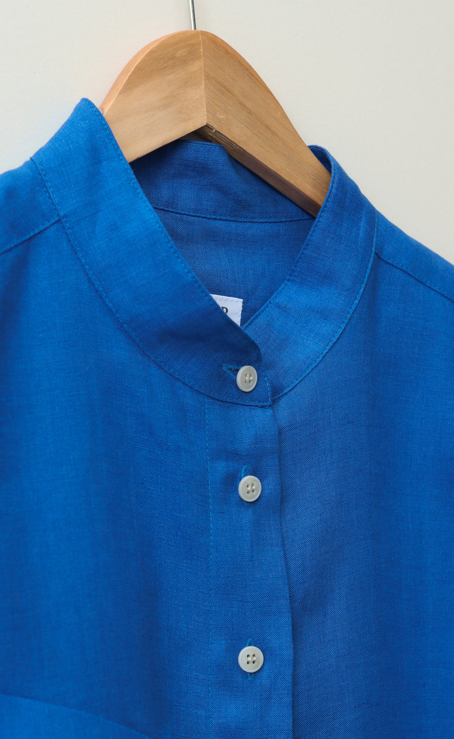 The Friend - Wayward Fit Tunic - Cobalt Blue 100% Linen
