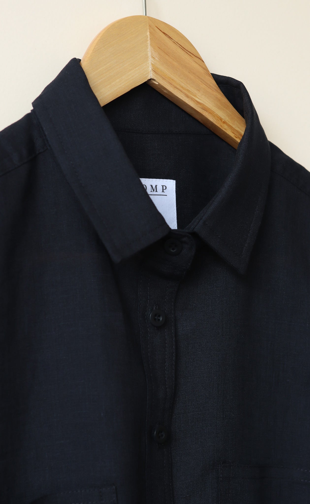 The Friend - Wayward Fit -  Black 100% Linen