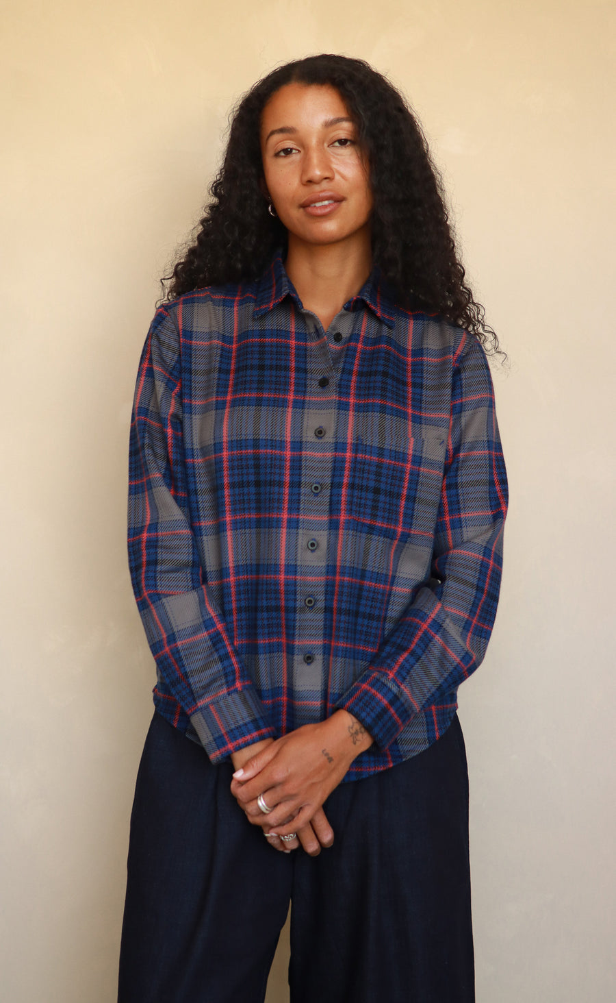 The Forger - Proper Fit - Blue + Red Plaid