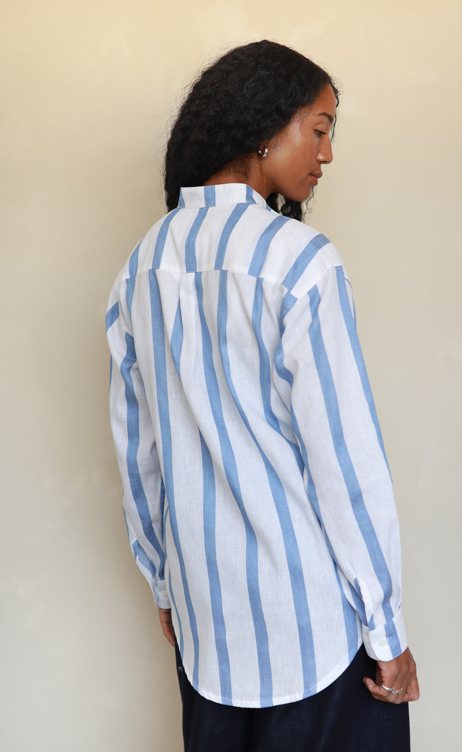 The Framer - Wayward Fit Tunic - Wide Twill Stripe