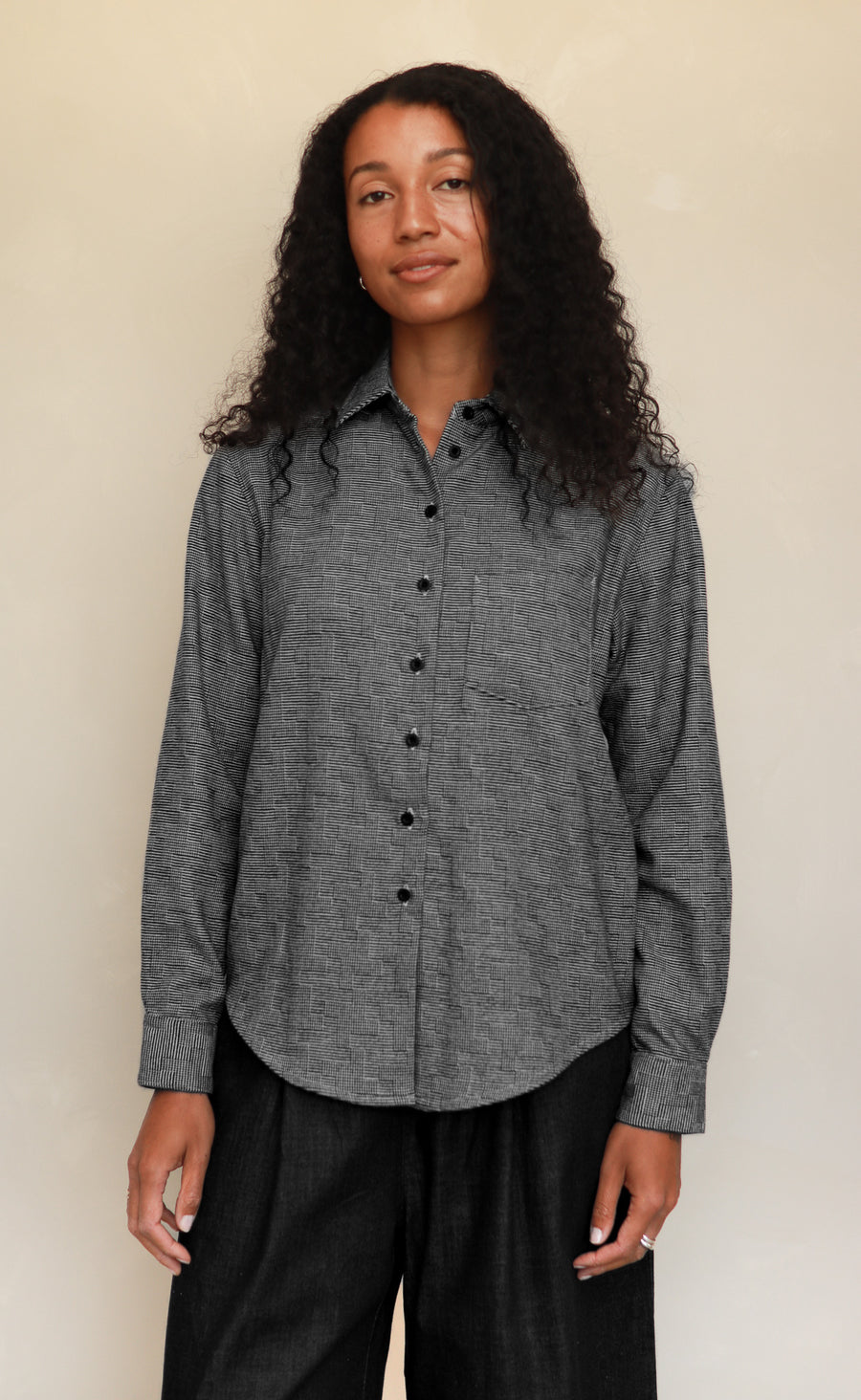 The Vanguard - Proper Fit - Black & White Windmill Flannel