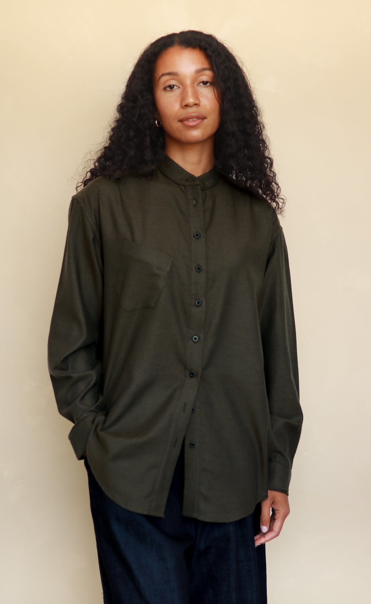 The Historian - Wayward Fit Tunic - Wool Blend Flannel