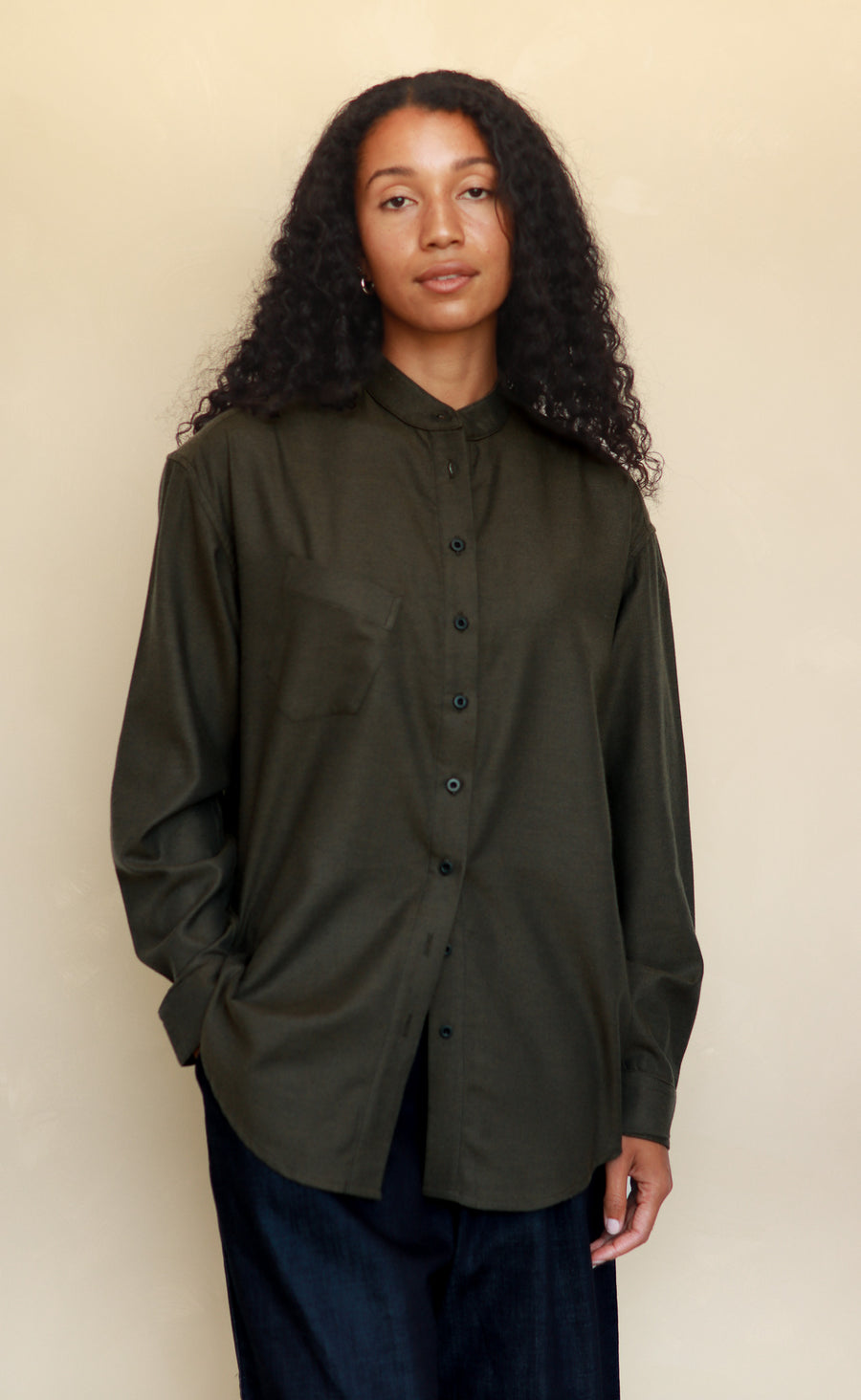 The Historian - Wayward Fit Tunic - Wool Blend Flannel