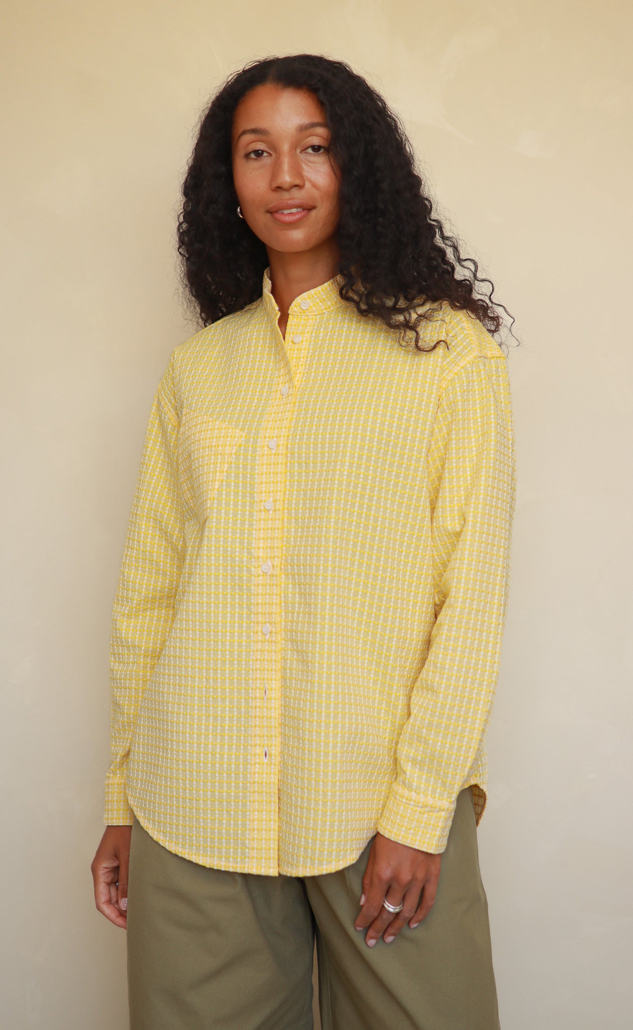 The Signal - Wayward Fit Tunic - Primary Yellow Jacquard