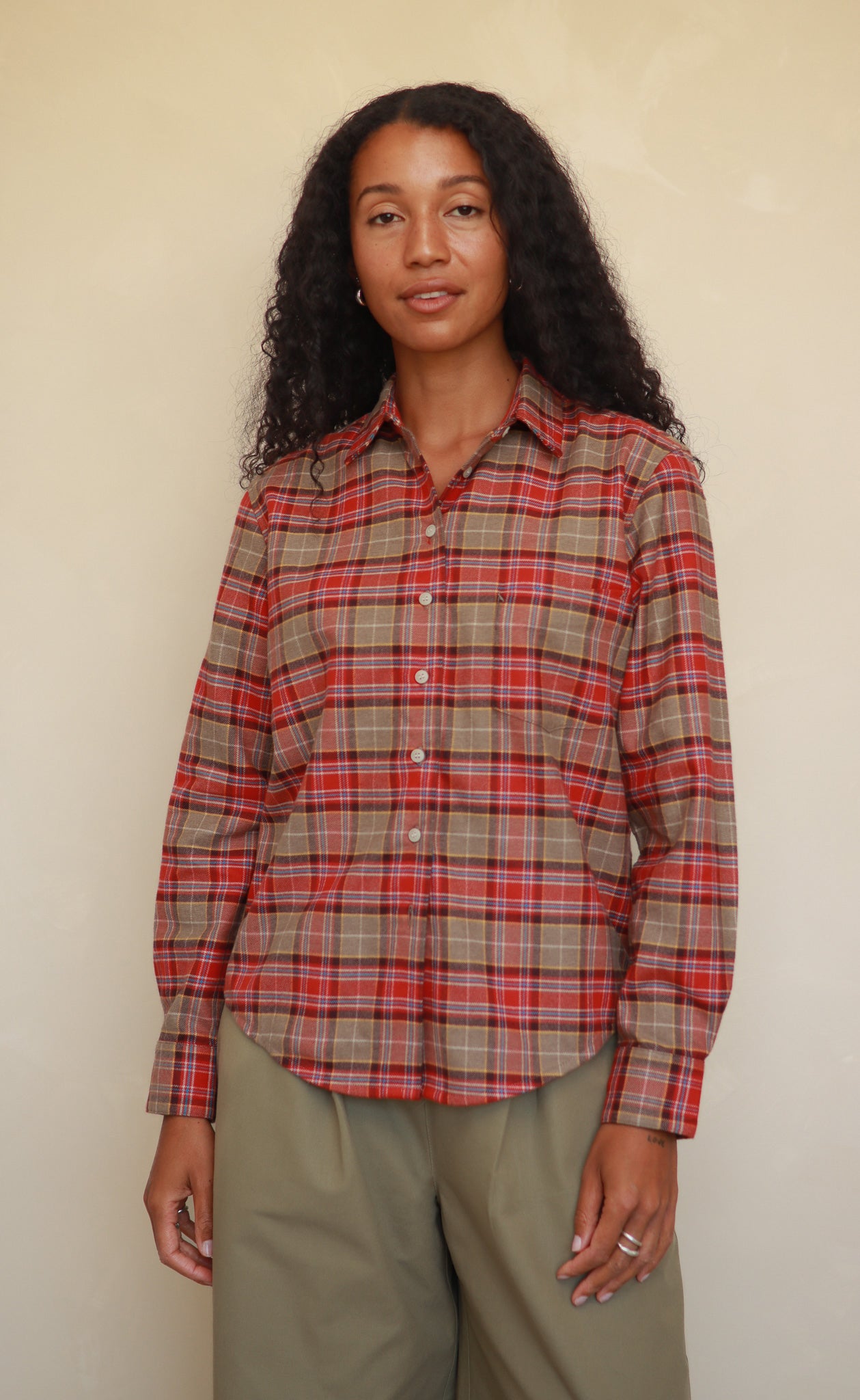 The Ember - Proper Fit - Red + Beige Plaid