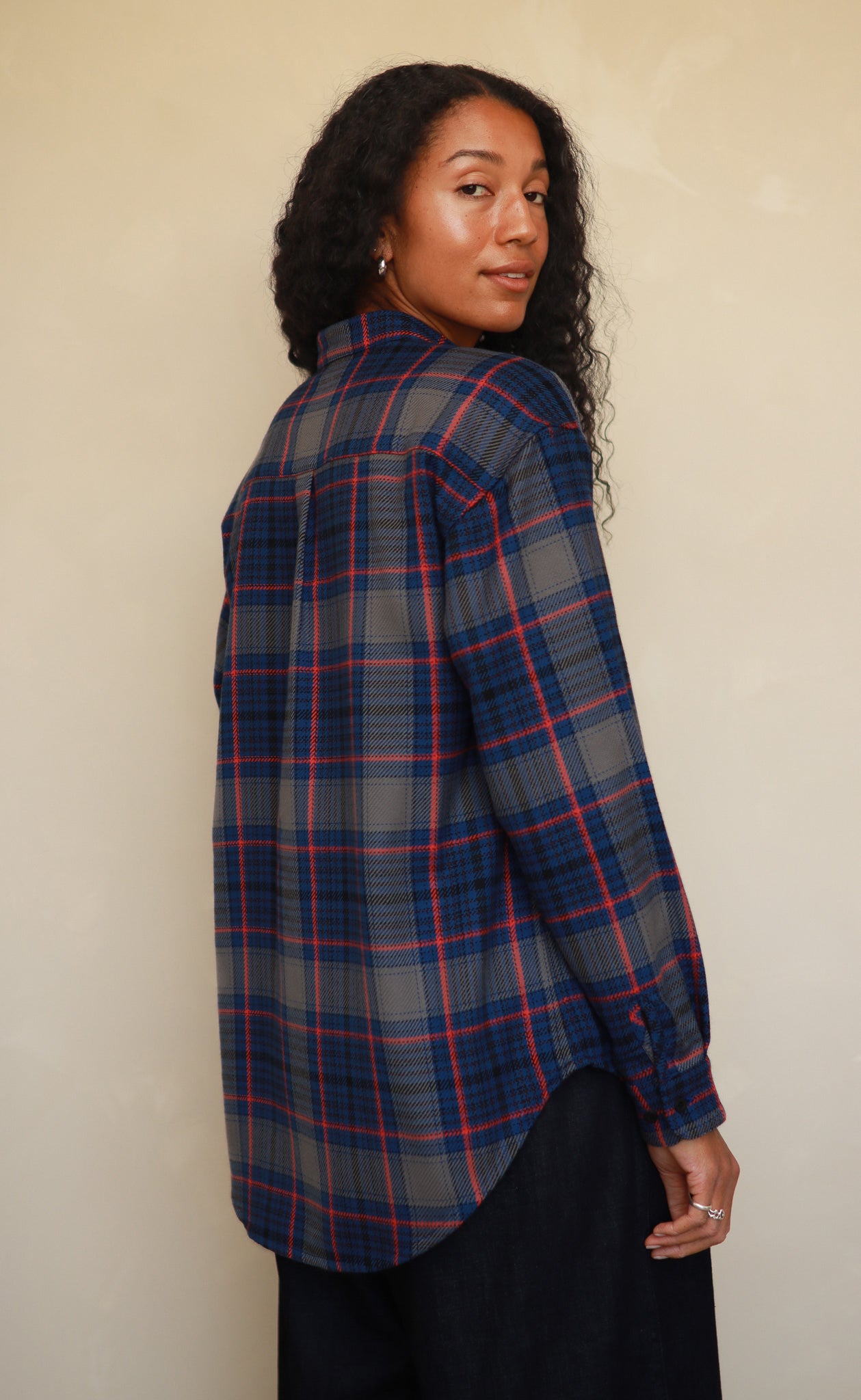 The Forger - Wayward Fit Tunic - Blue + Red Plaid