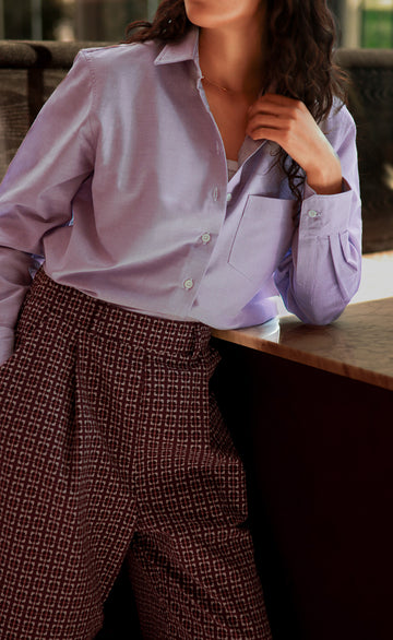 The Tailor - Proper Fit - Lilac Oxford