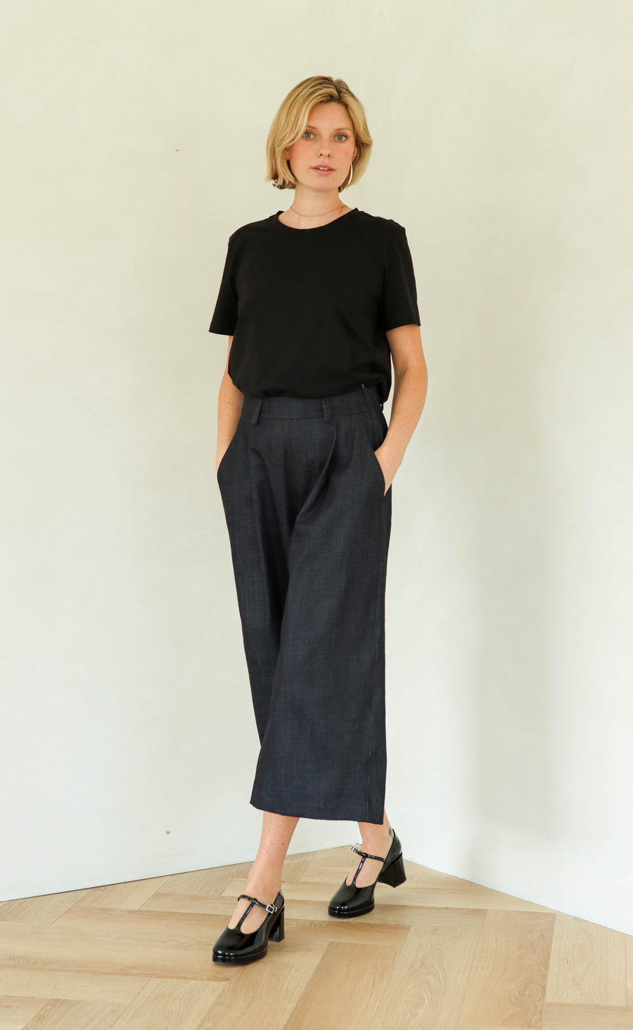 The Minimalist - Dark Wash Denim Wayward Fit Pants