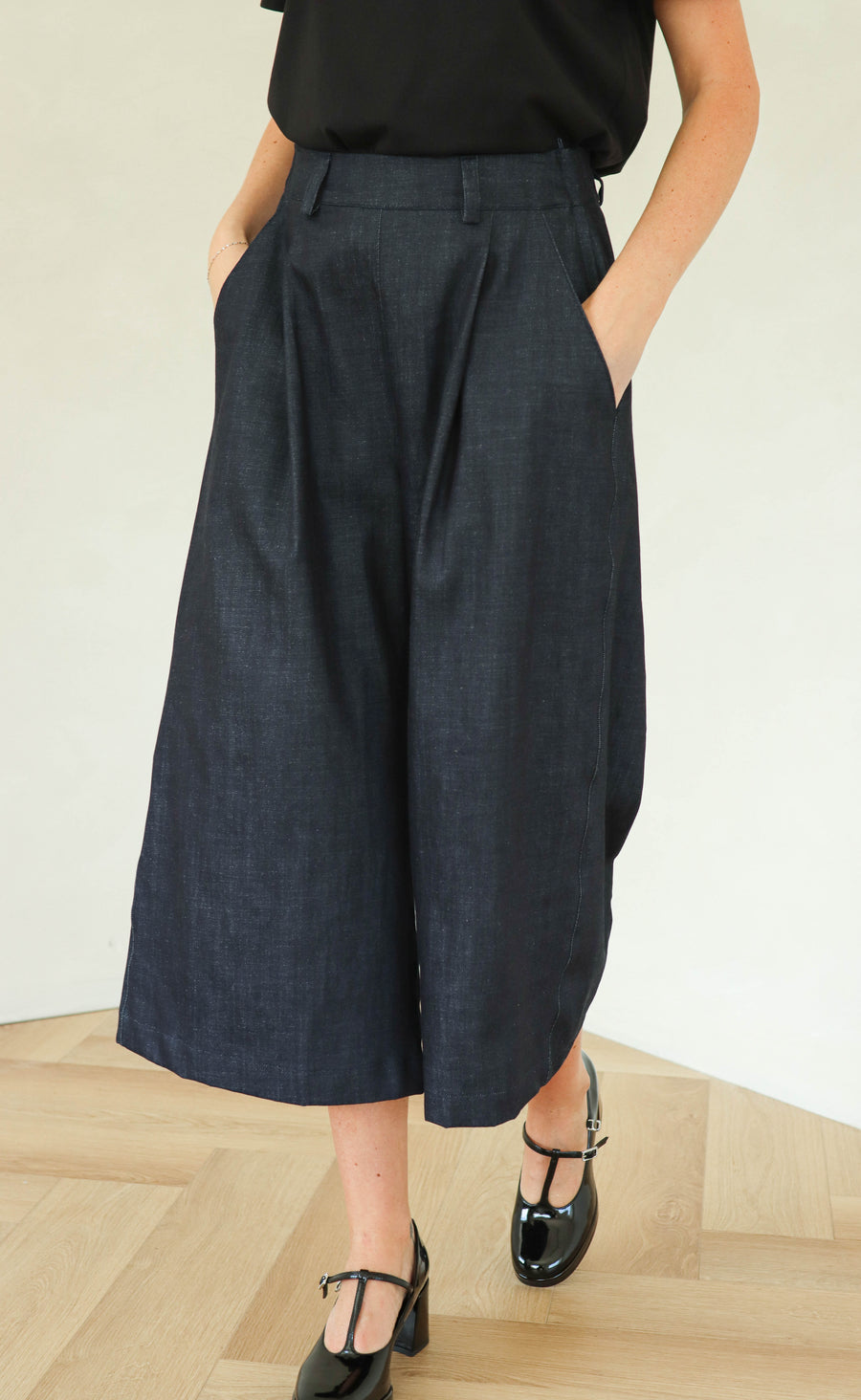 The Minimalist - Dark Wash Denim Wayward Fit Pants