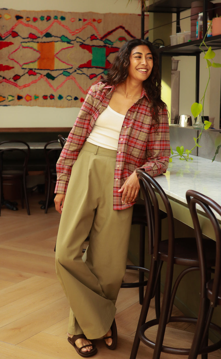 The Ember - Proper Fit - Red + Beige Plaid