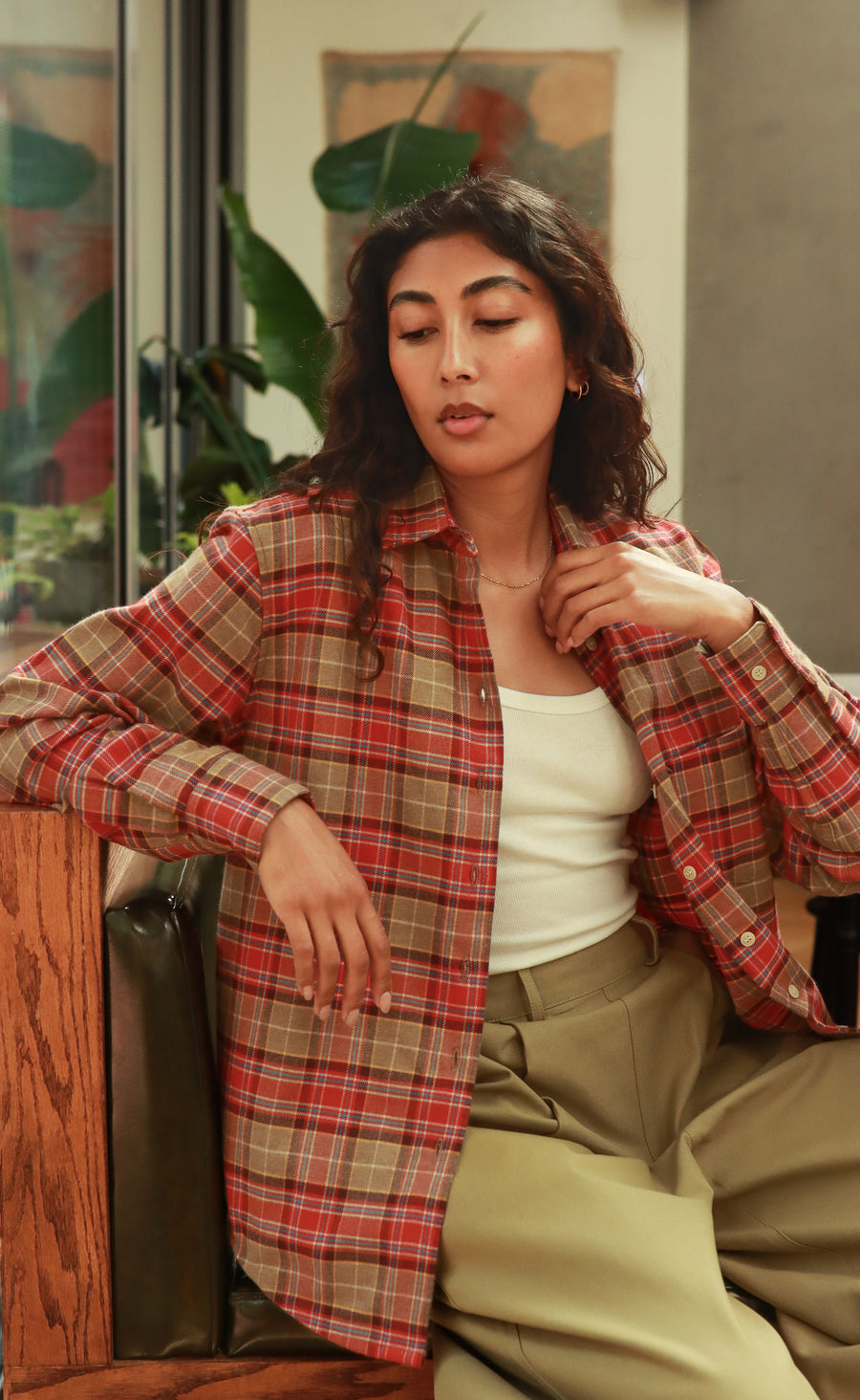 The Ember - Proper Fit - Red + Beige Plaid