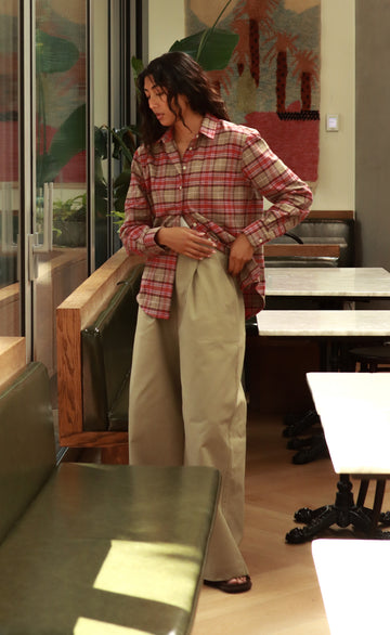 The Ember - Proper Fit - Red + Beige Plaid