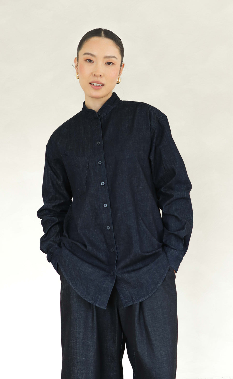 The Relic - Wayward Fit Tunic - Dark Wash Denim