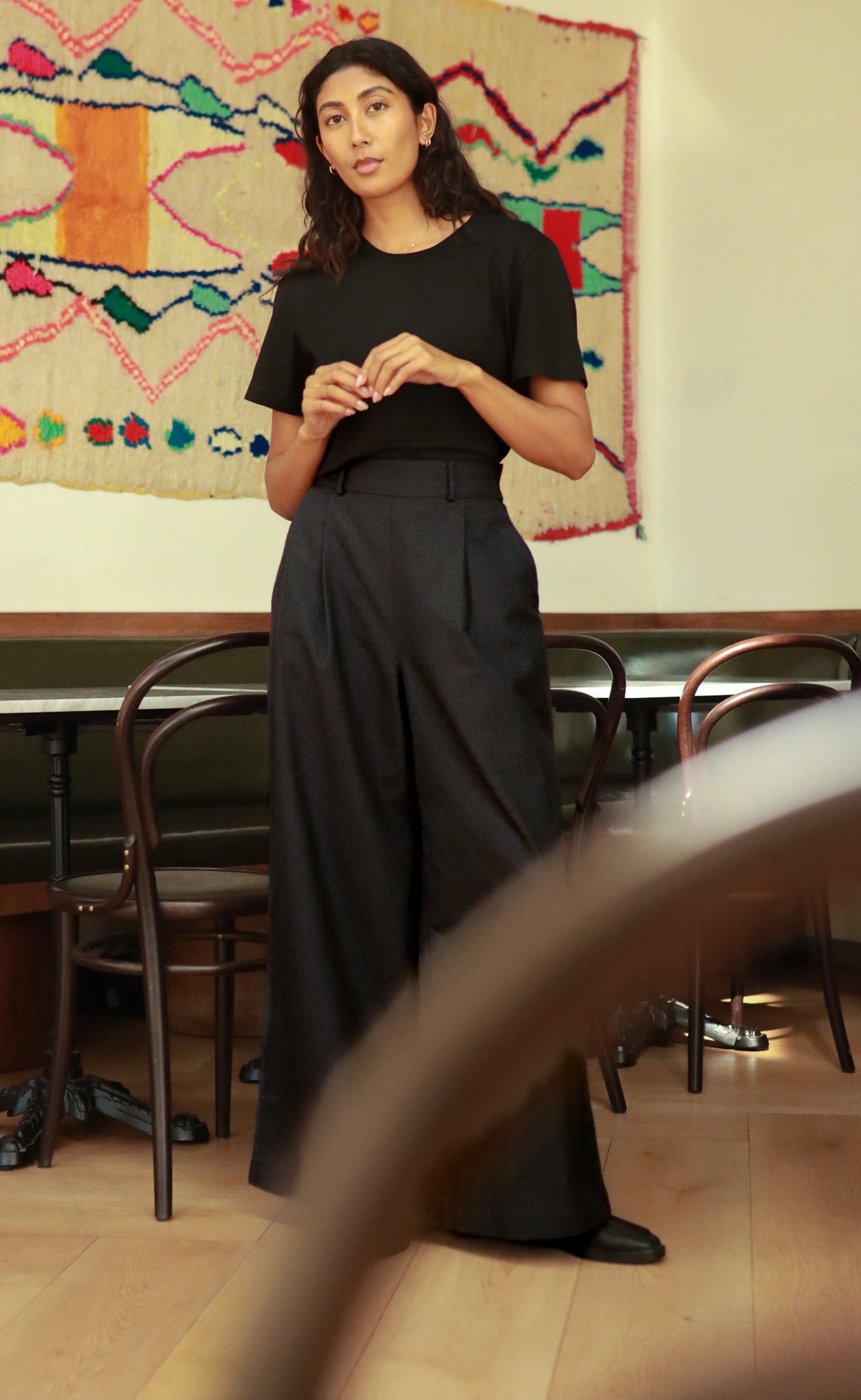 The Maximalist - Long Pants - Charcoal Crepe