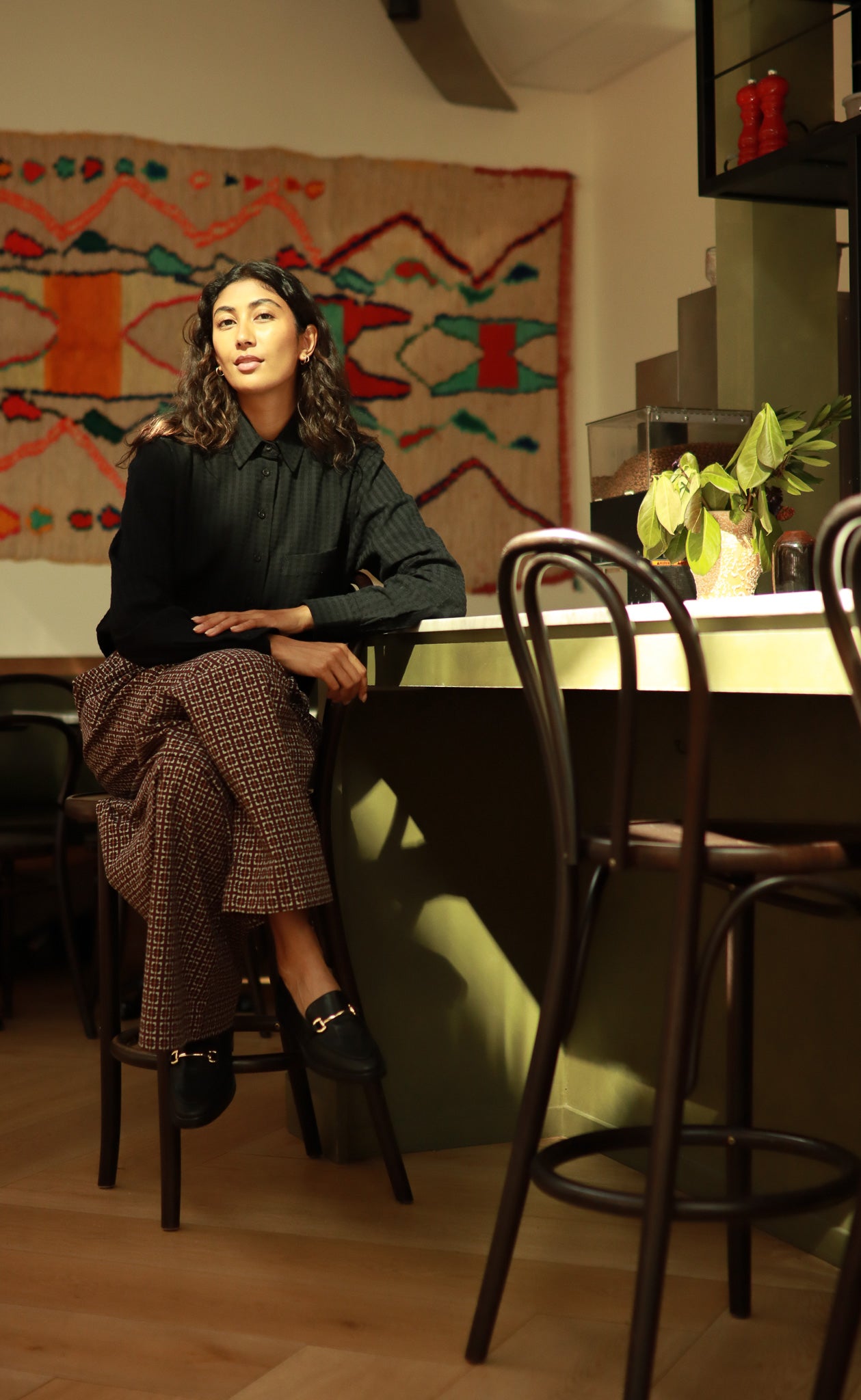 The Darling - Proper Fit - Black Textured Crepe