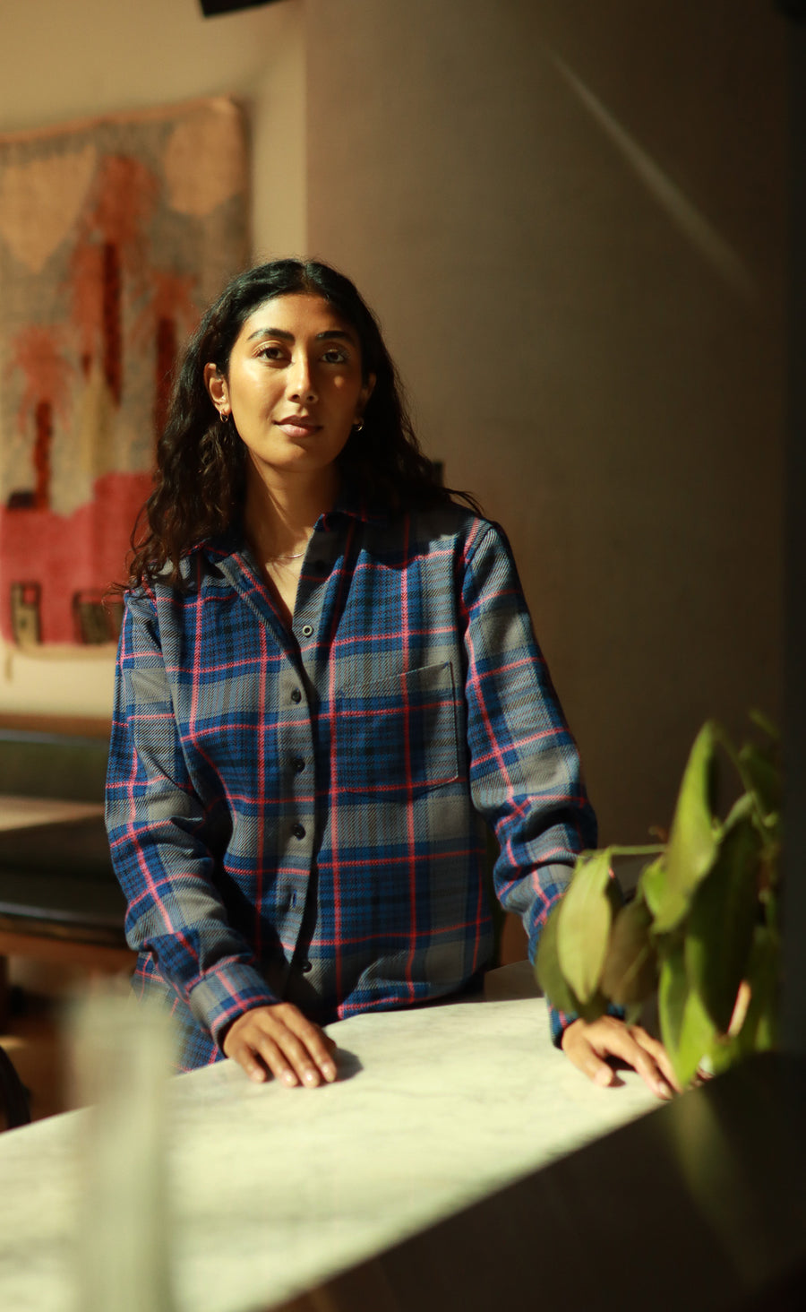 The Forger - Proper Fit - Blue + Red Plaid