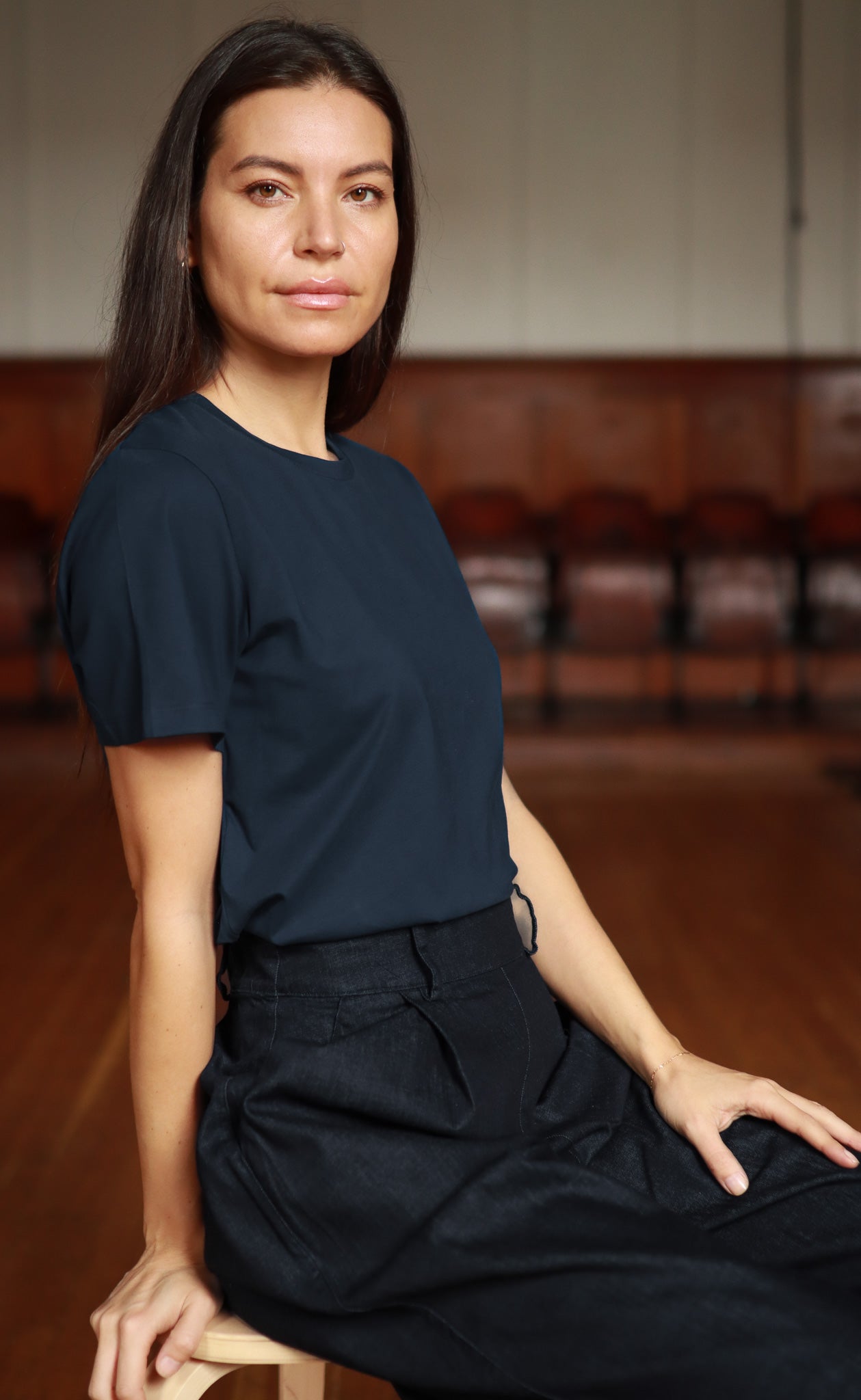 The Pinnacle - Navy Proper Fit Tee