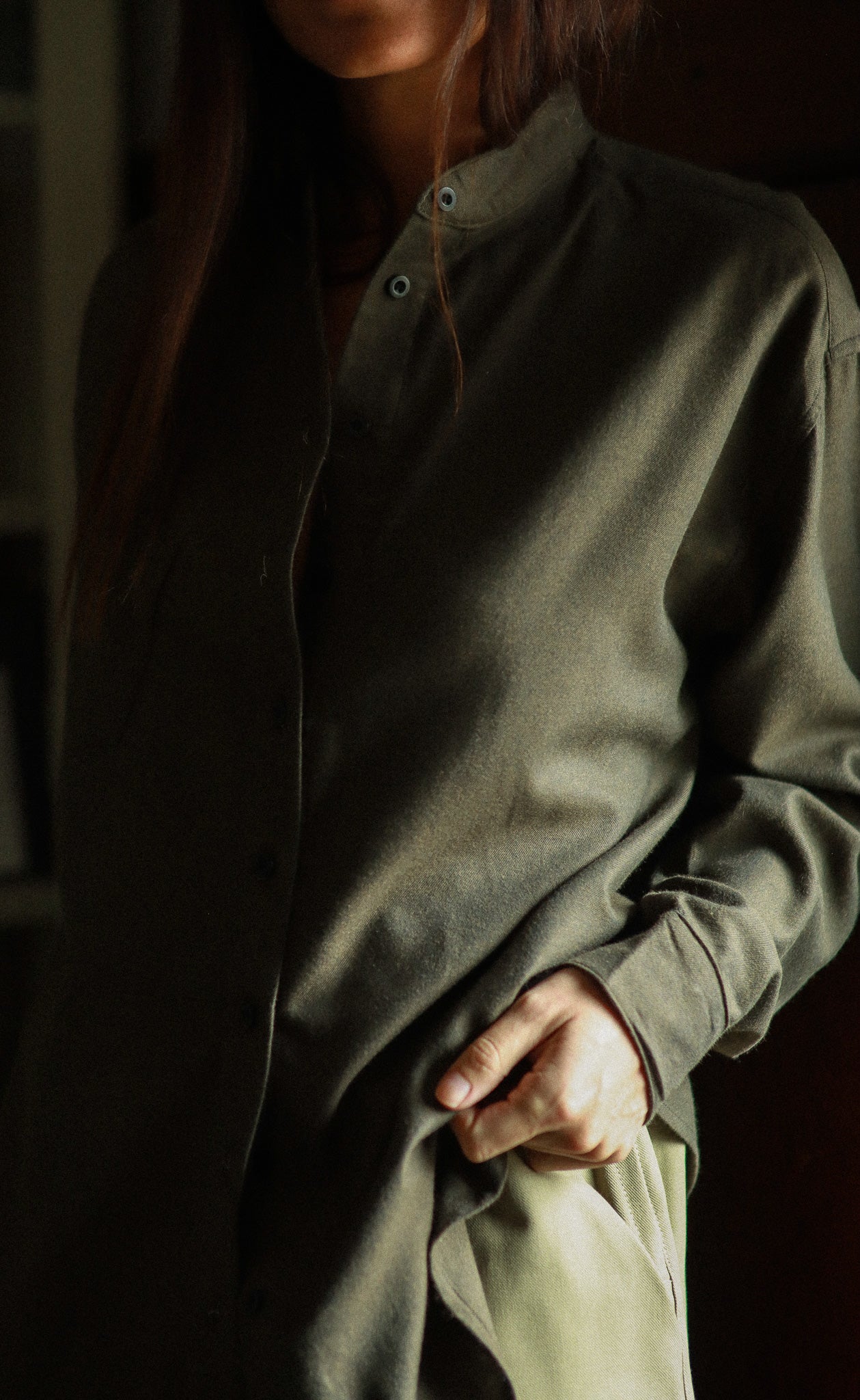 The Historian - Wayward Fit Tunic - Wool Blend Flannel