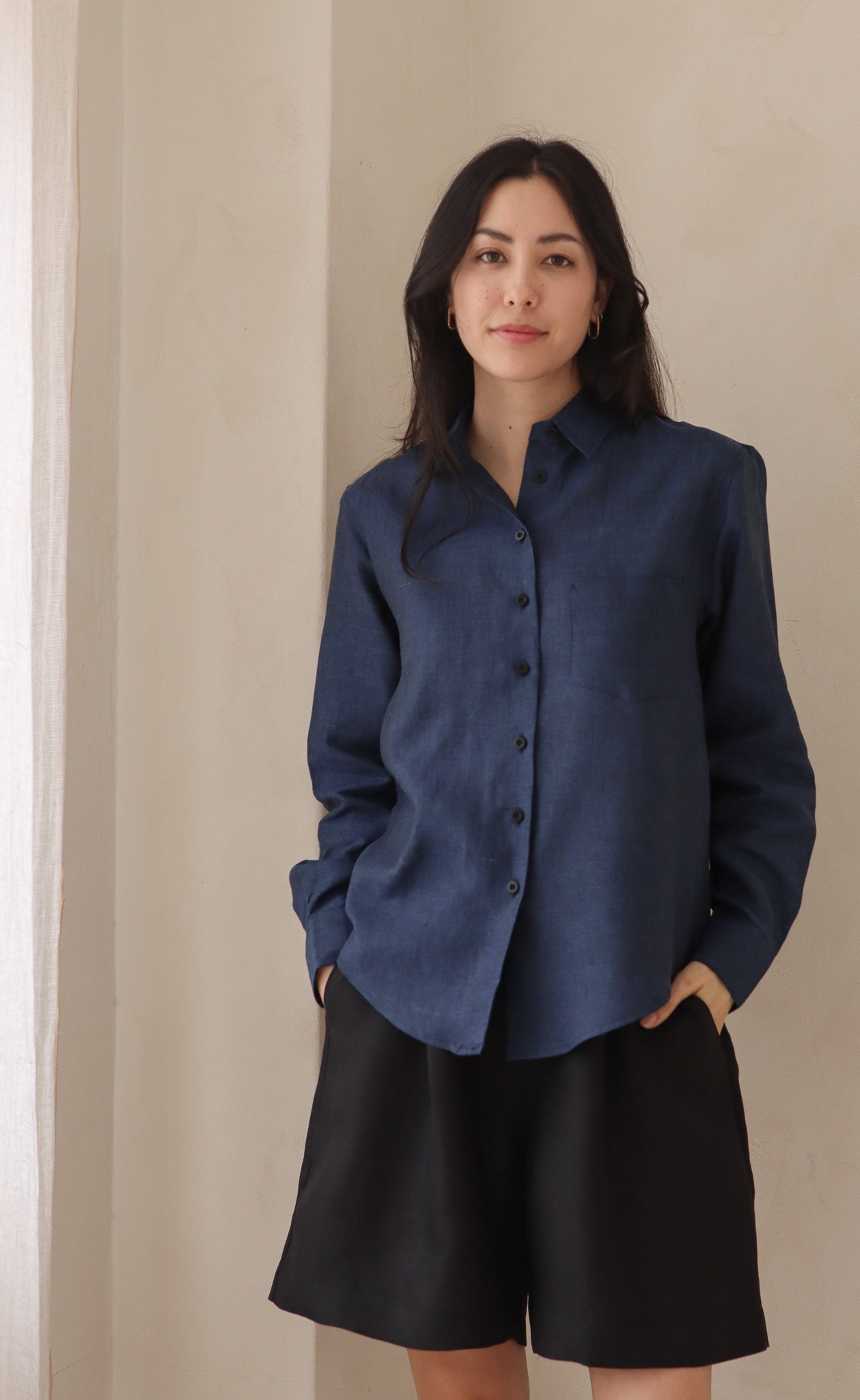 The Friend - Proper Fit - Deep Navy 100% Linen