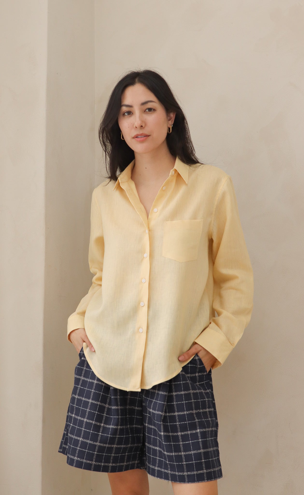 The Friend - Proper Fit - Daffodil 100% Linen