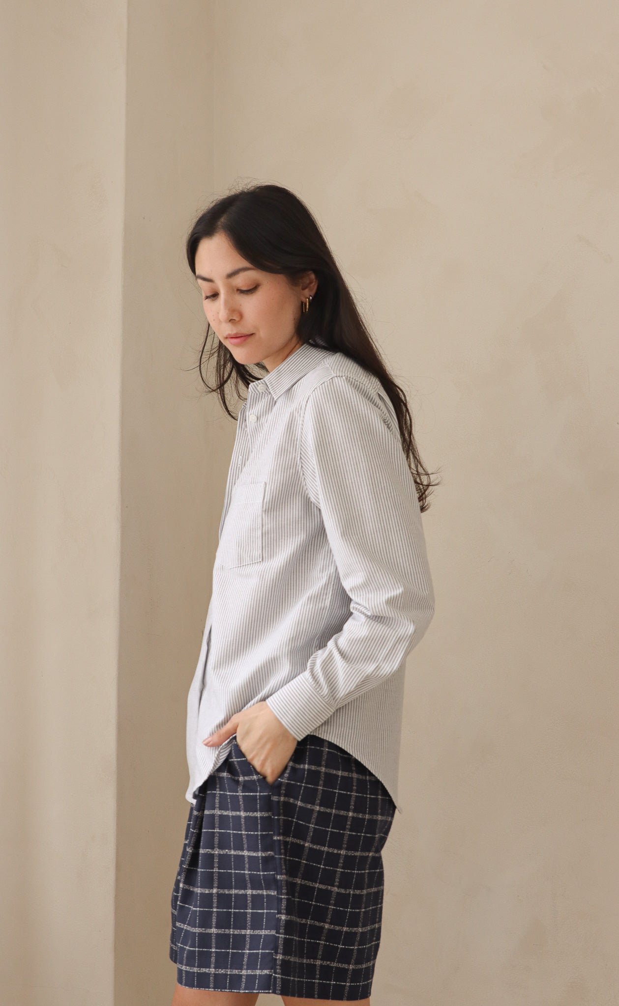 The Tailor - Proper Fit - Black & White Striped Oxford