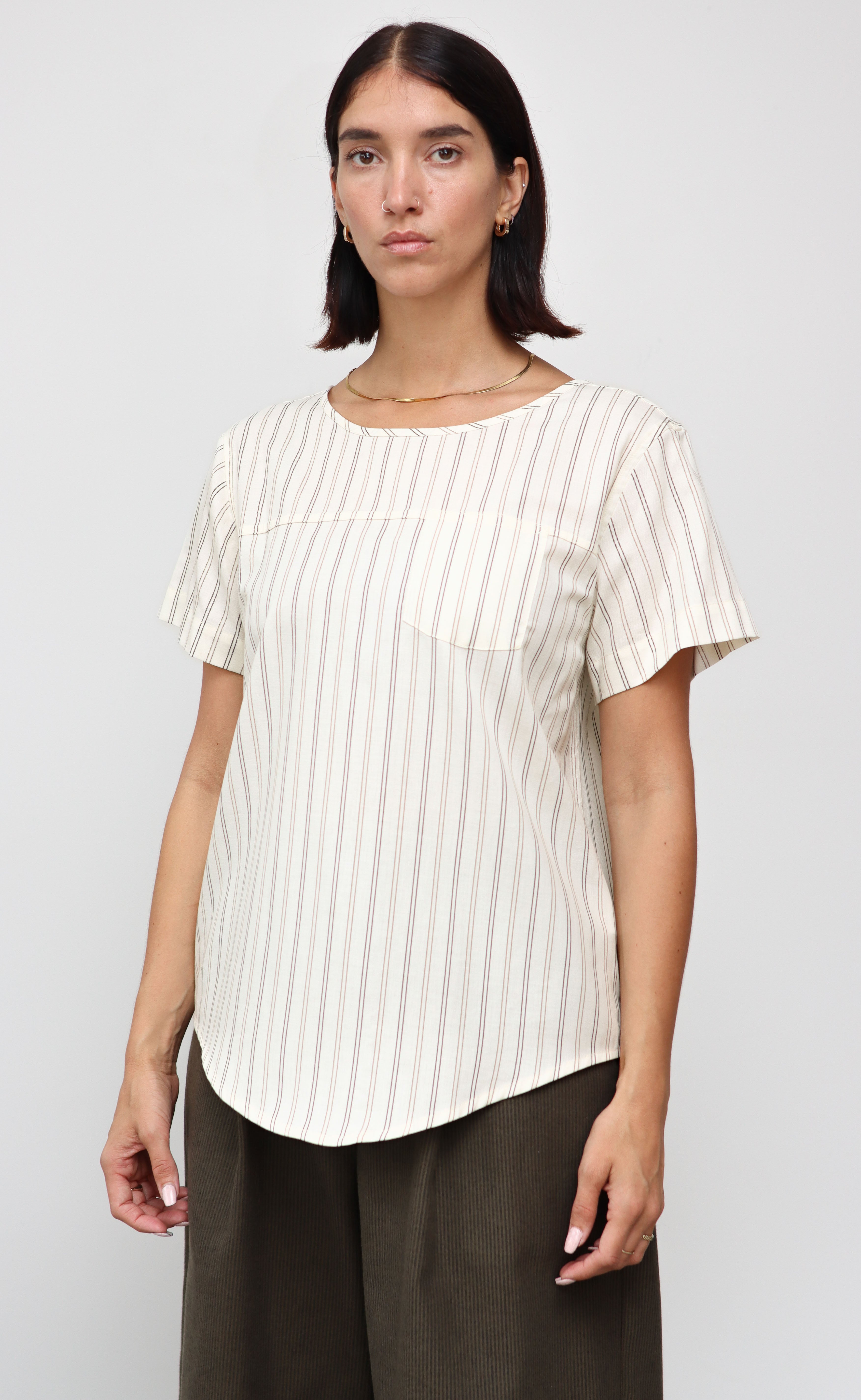 The Raconteur - Woven Tee - Cotton / Merino