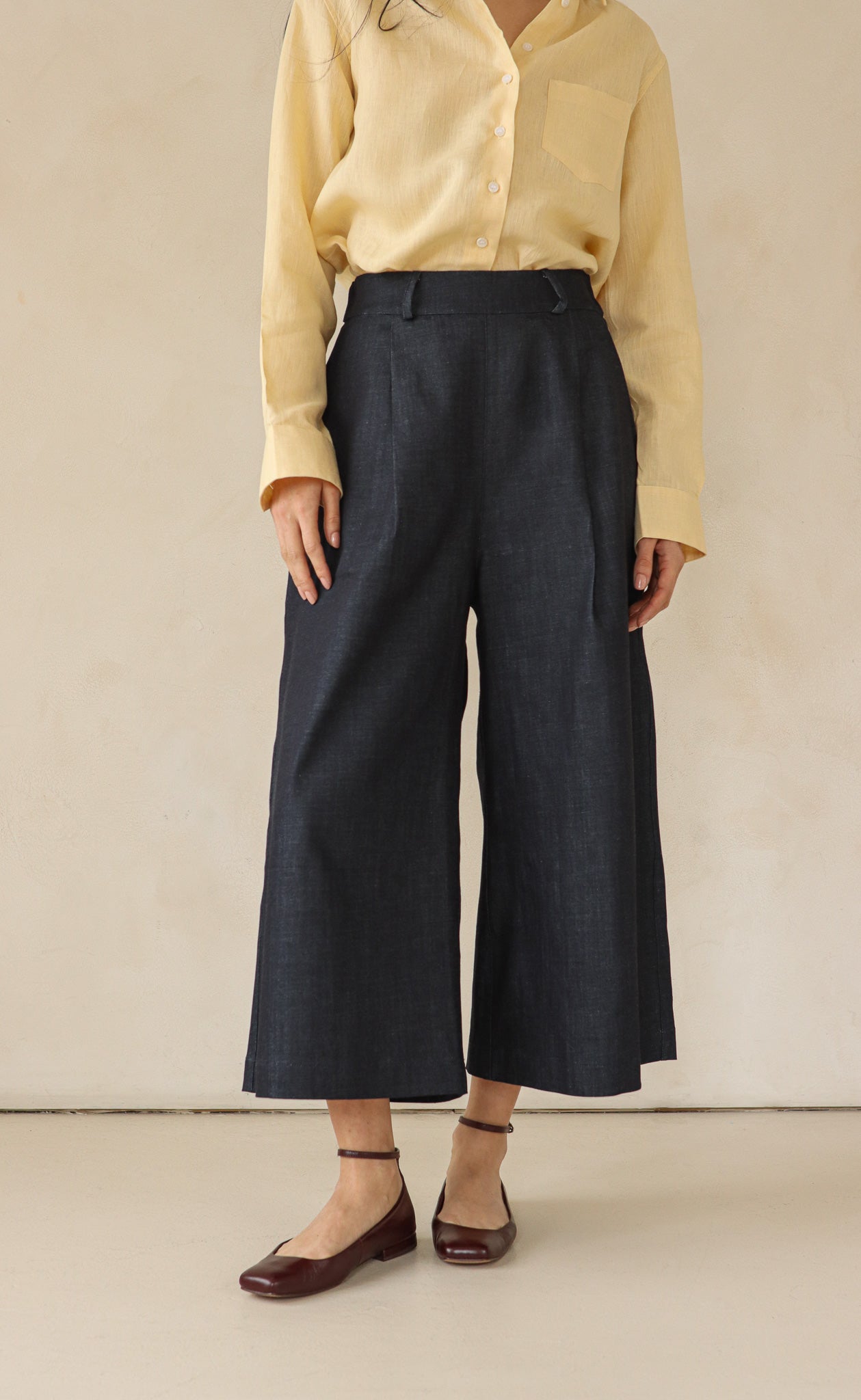 The Minimalist - Dark Wash Denim Wayward Fit Pants