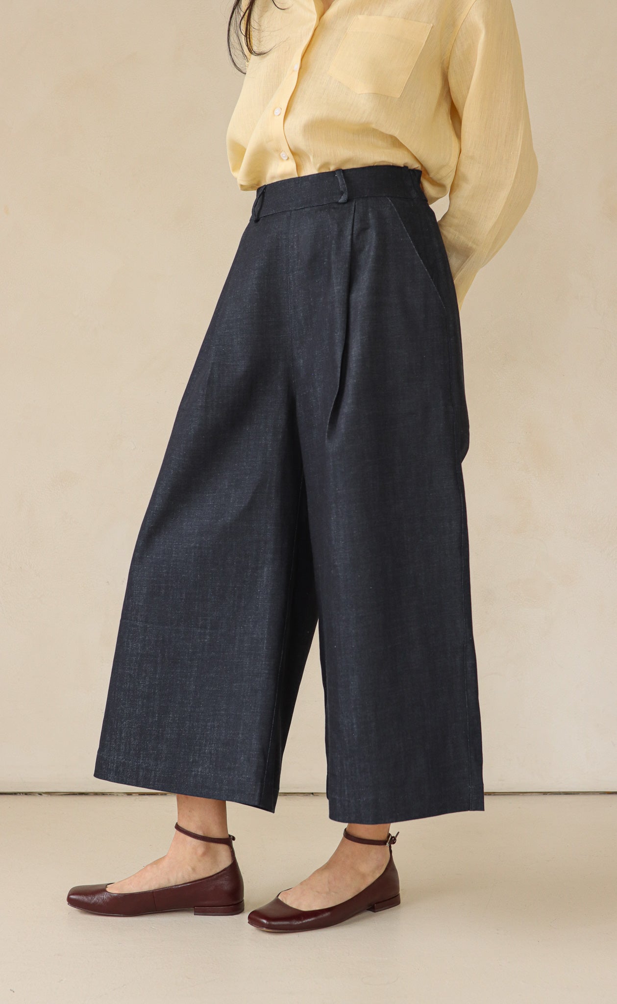 The Minimalist - Dark Wash Denim Wayward Fit Pants
