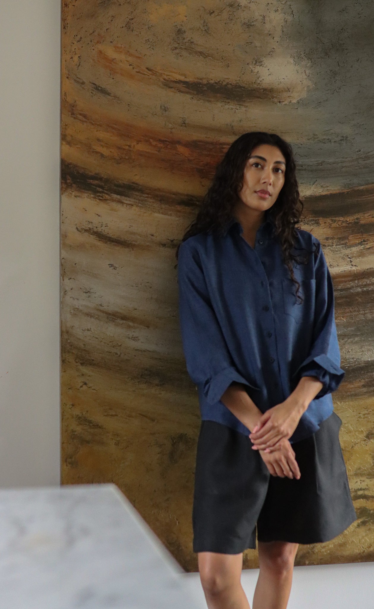 The Friend - Proper Fit - Deep Navy 100% Linen