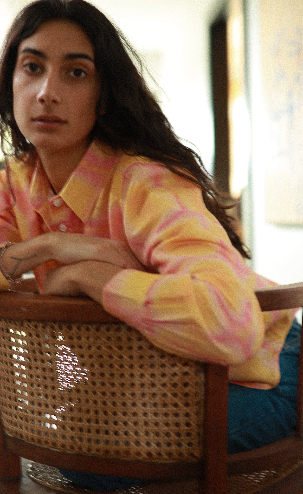 The Sunbather - Proper Fit - Pink + Orange Sunwash Print